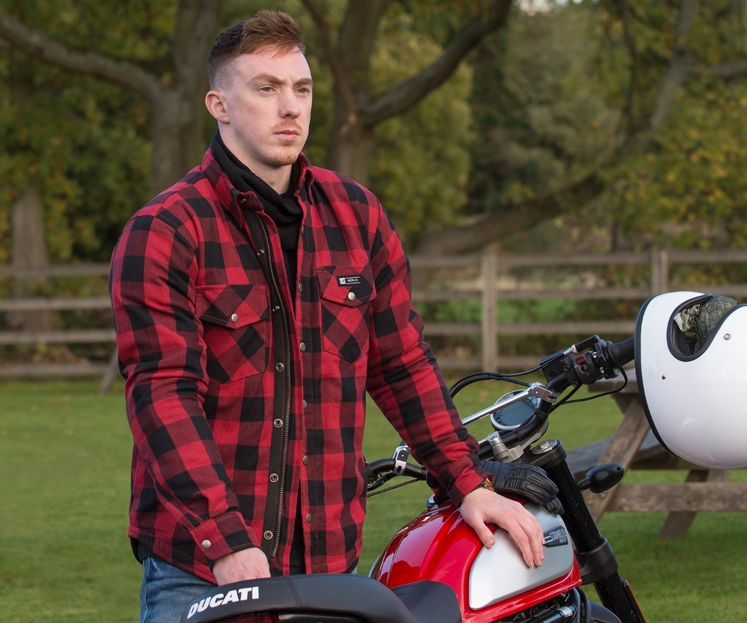 Merlin Axe Cămașă de motocicletă Negru/Roșu L Figura 4