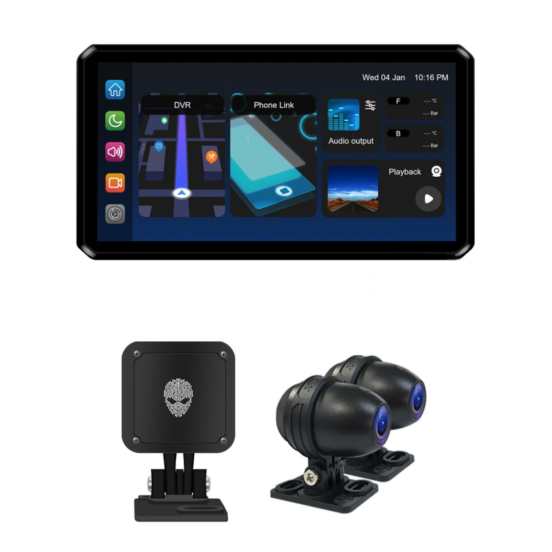 AlienRider M2 Pro Мотоциклетная мультимедийная система + Camaras + волновой радар Основная статья Рисунок 1