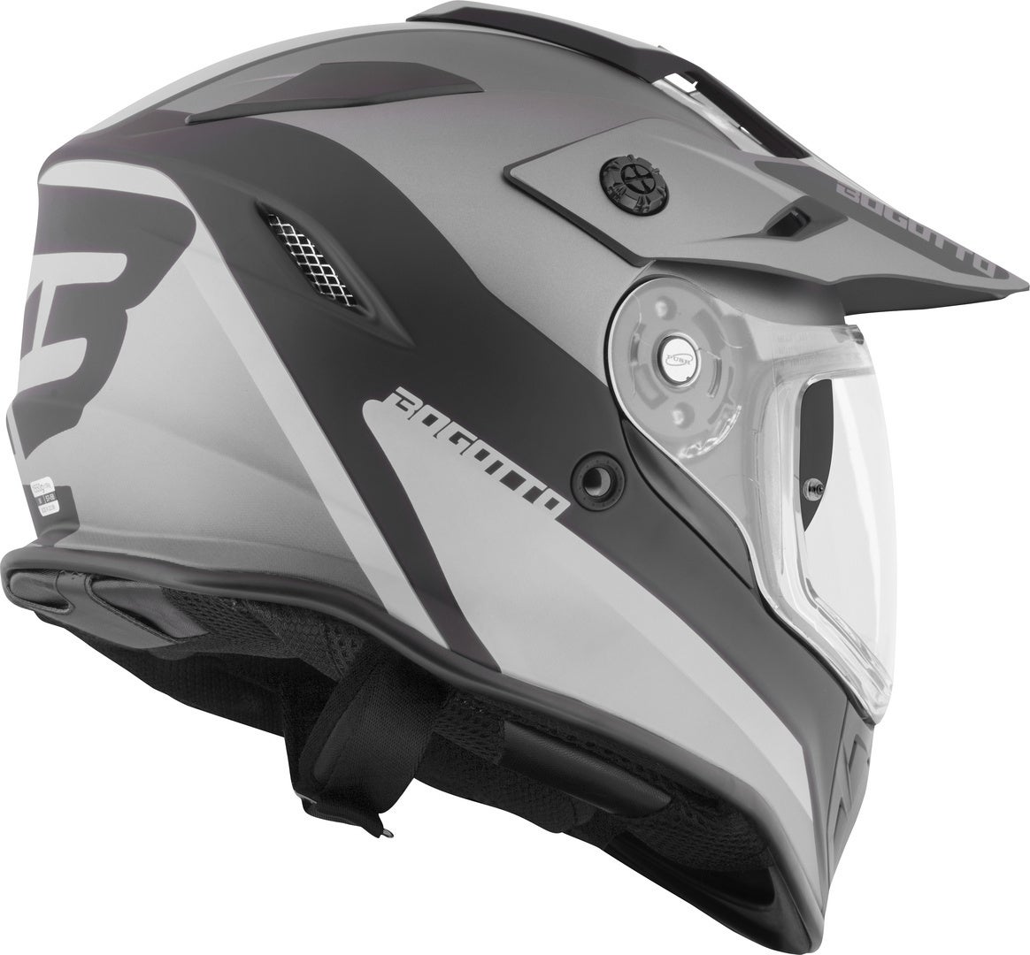 Bogotto H331 BT Tour EVO Bluetooth Enduro hjelm sort mat/grå XL Figur 4