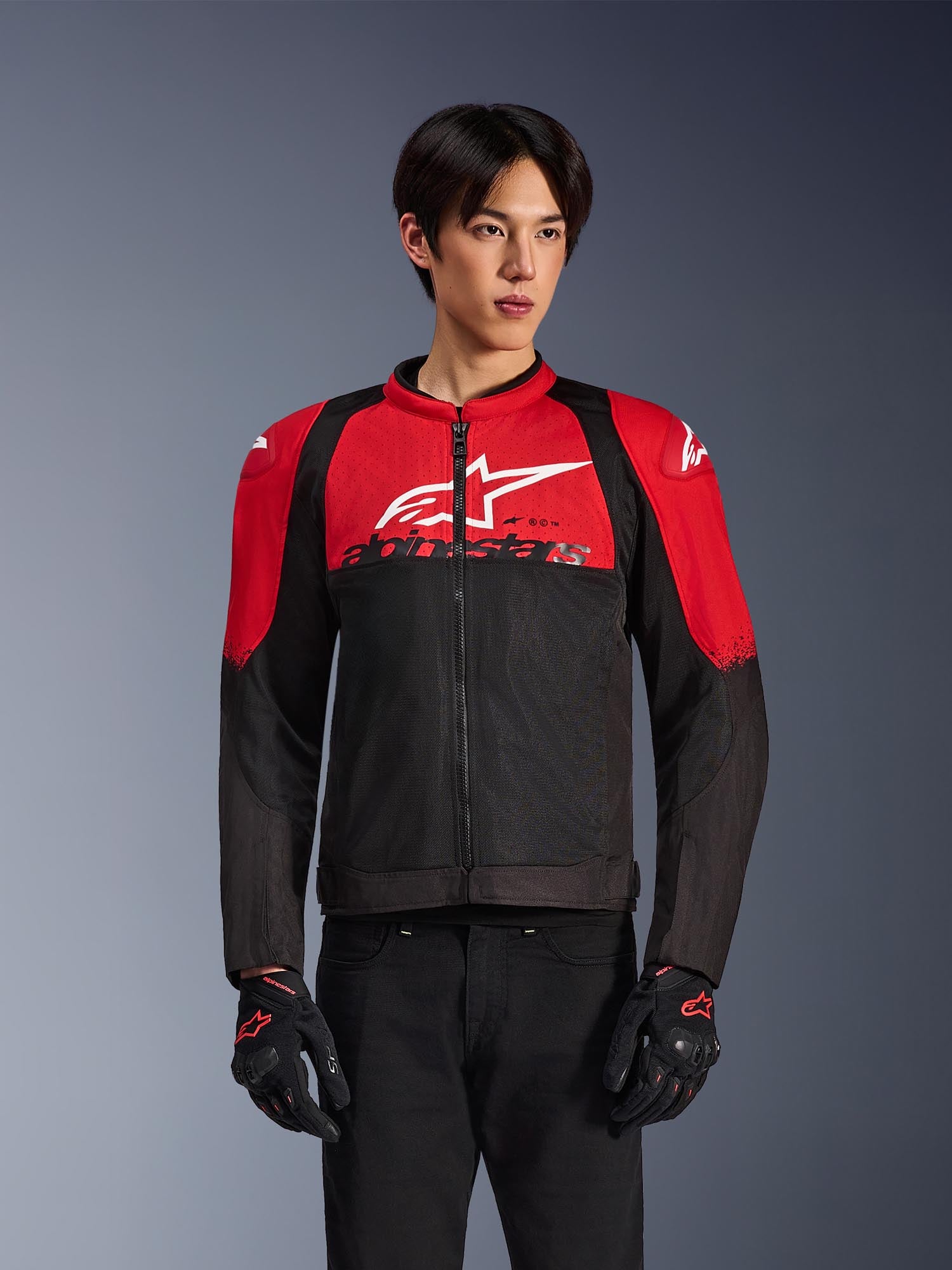 Side view of Alpinestars SMX Air Perforated Motorcycle Textile Jacket