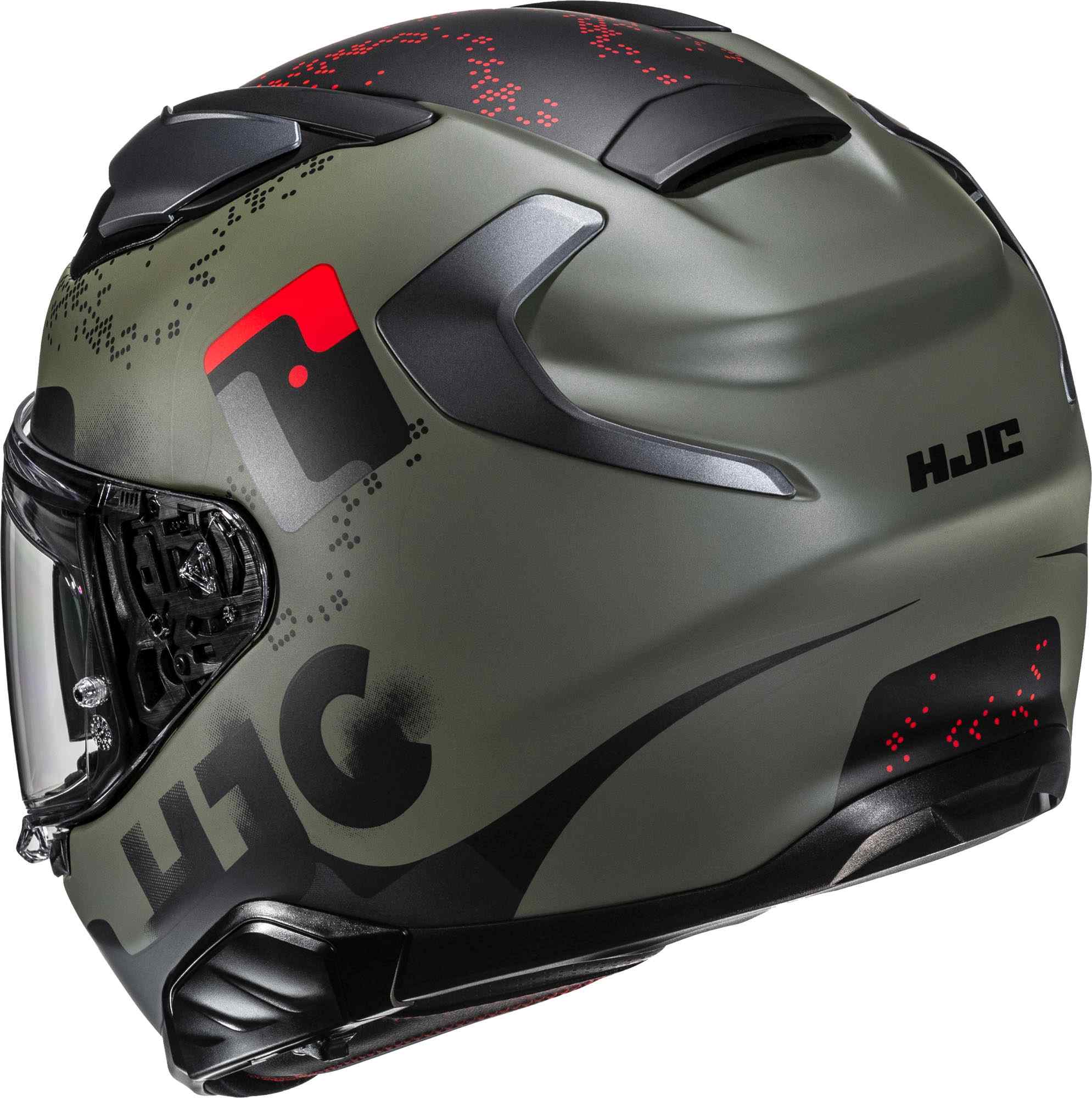 HJC F71 Faco Casco nero/verde/rosso S (55/56) Figura 3