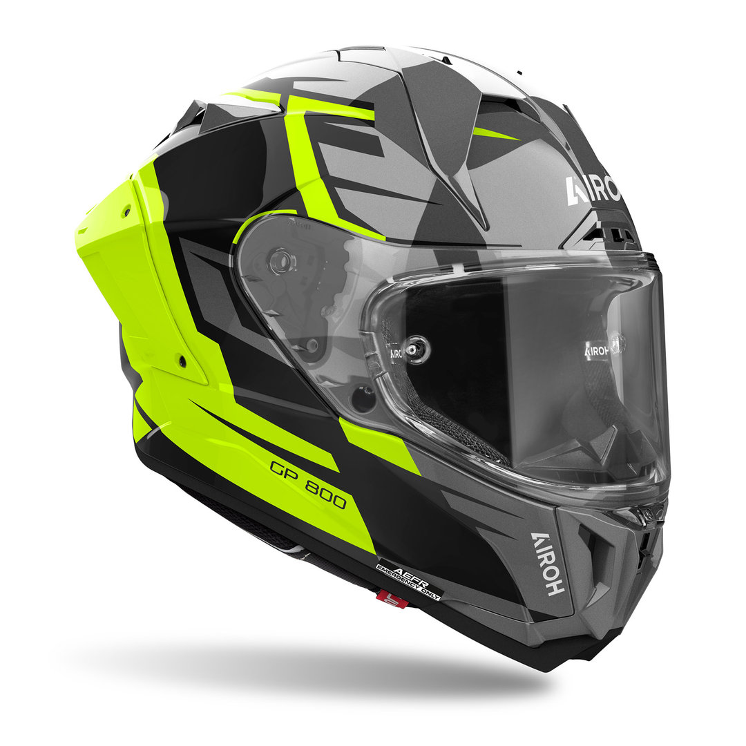 Airoh GP 800 Master Carbon Casco nero/grigio/giallo L (59/60) Figura 3