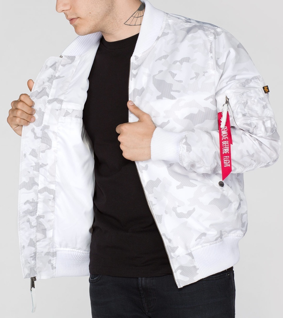 Alpha Industries MA-1 TT Jacket white/camouflage M Figure 2
