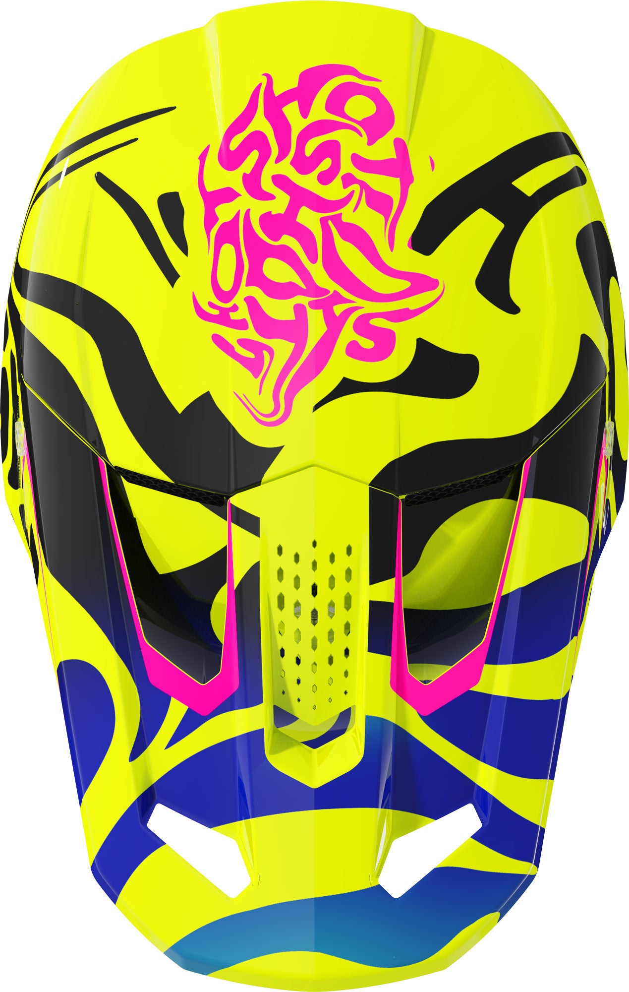 Shot Speed Ghost Capacete de motocross juvenil amarelo Y/M (51/52) Figura 2