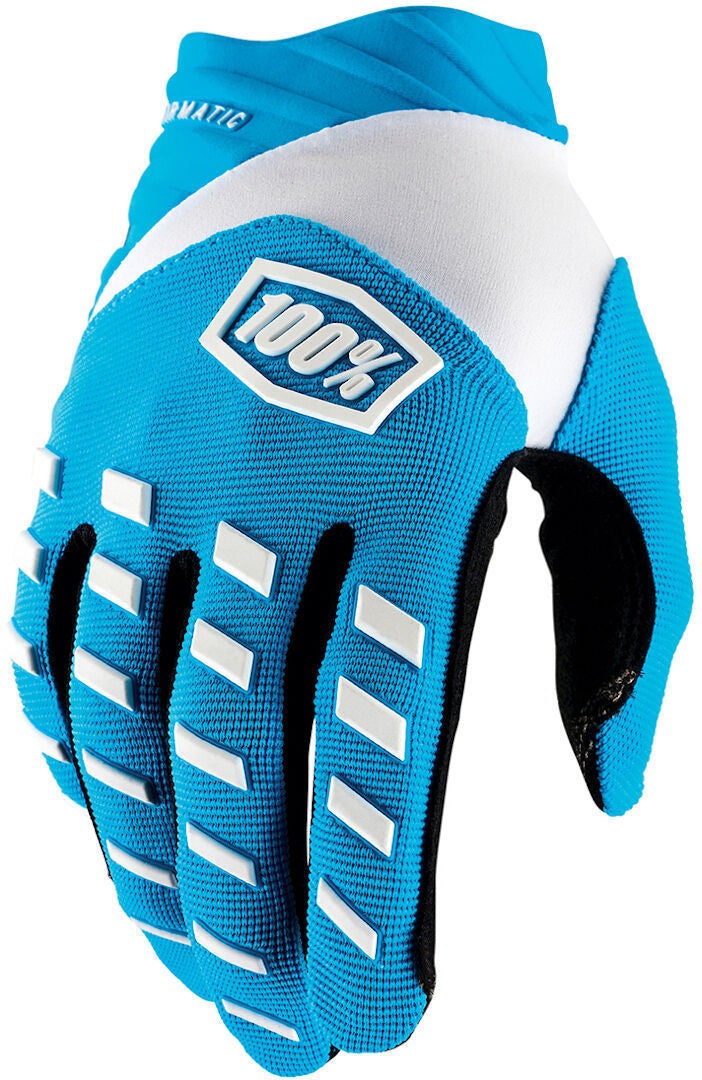 100% Airmatic Cykelhandsker blå/hvid M Figur 1