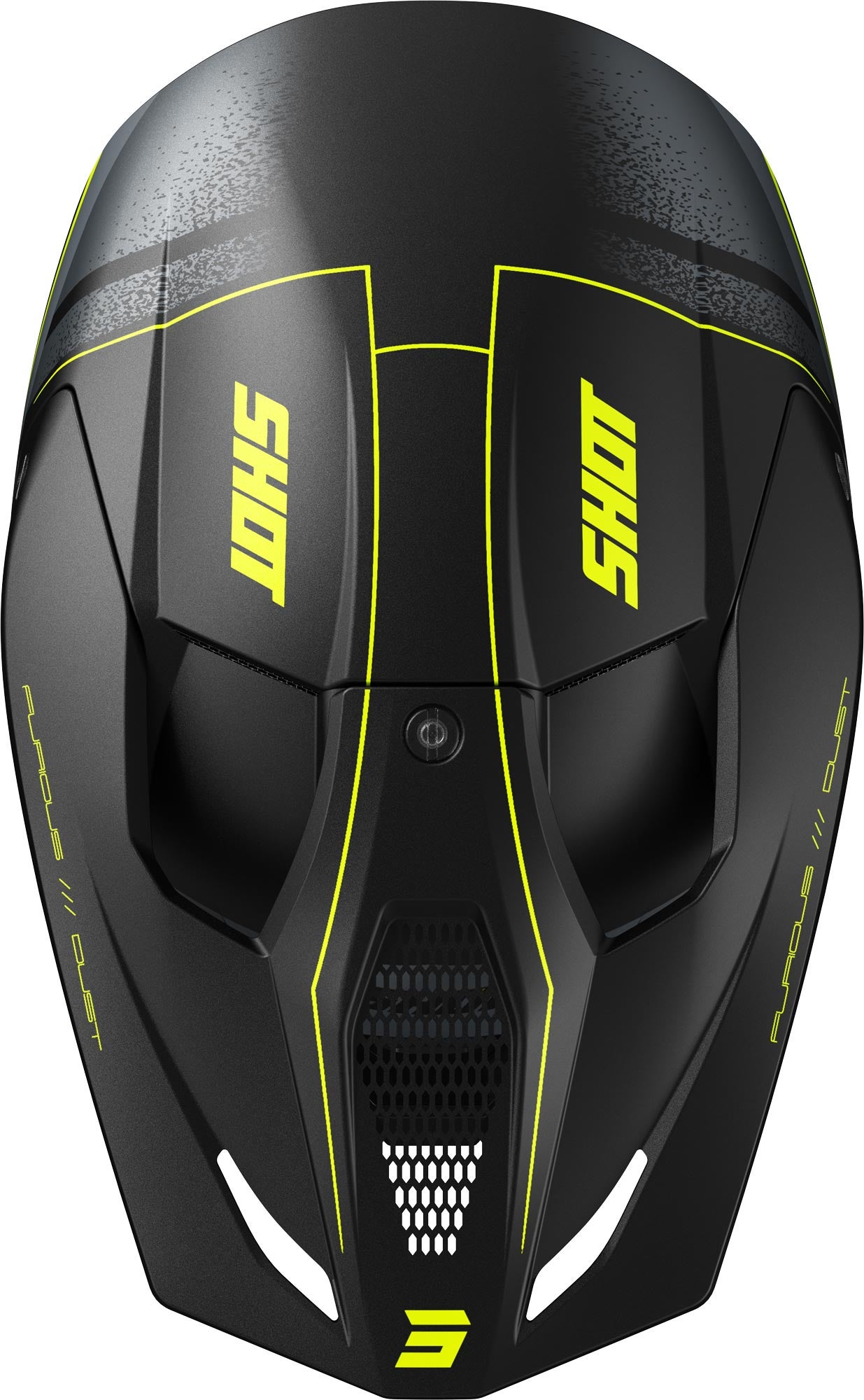 Shot Furious Dust Mips Motorcross helm Yellow Matt XXL (63/64) Figuur 2