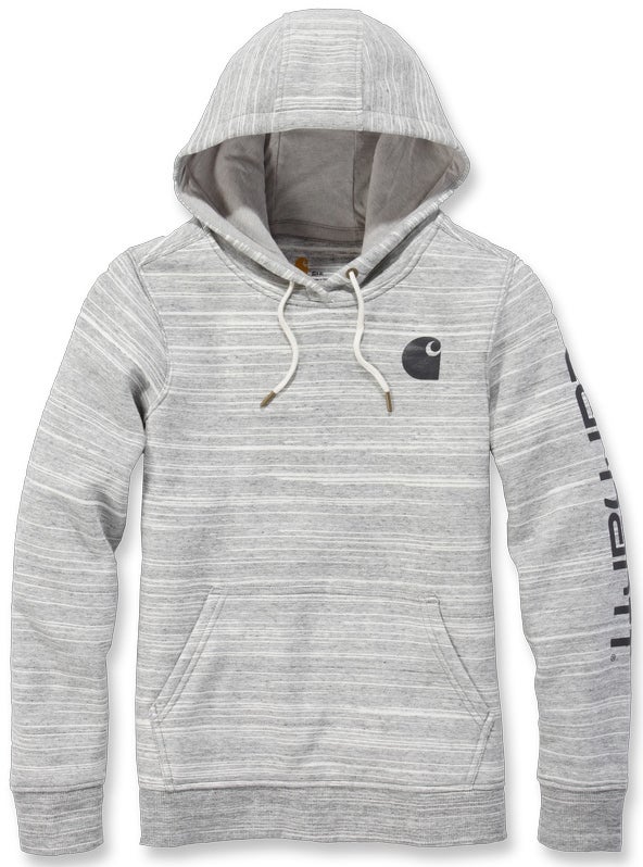 Carhartt Clarksburg Logo レディースパーカー ライトグレー M 図1