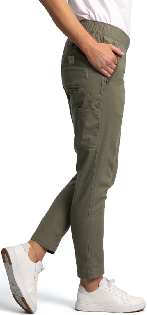Carhartt Force Relaxed Fit Ripstop Work Damen Hose oliv S Abbildung 3