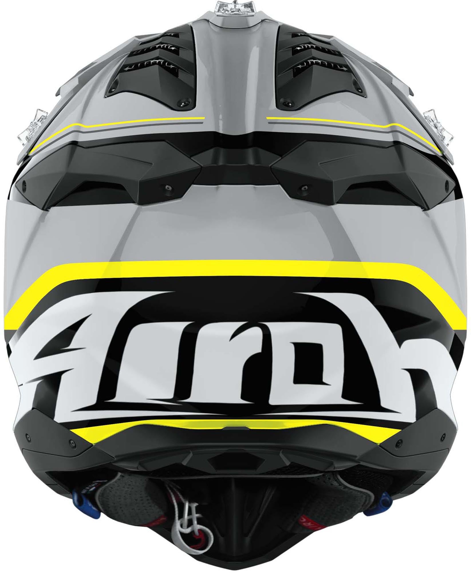 Airoh Aviator 3 Leader Casco da motocross grigio/nero/giallo S (55/56) Figura 3
