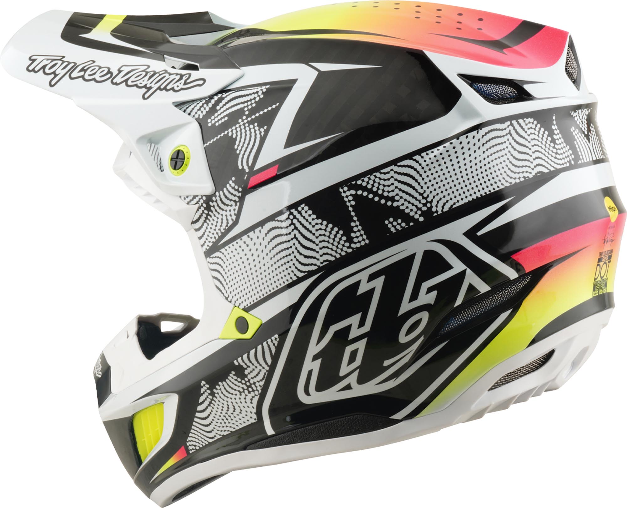 Troy Lee Designs SE5 Carbon MIPS Lined Up Casco da motocross XL (60/61) Figura 5