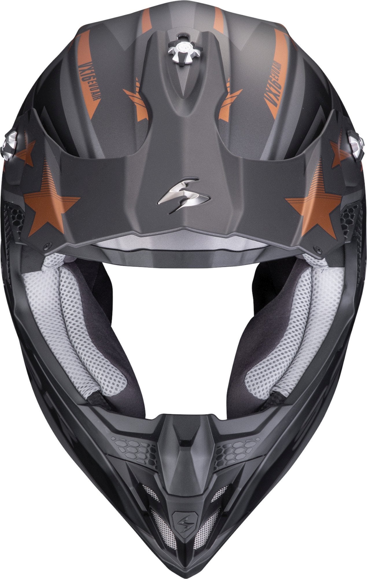 Scorpion VX-16 Evo Air Patriot Motocross hjelm sort/grå/orange L (59/60) Figur 2