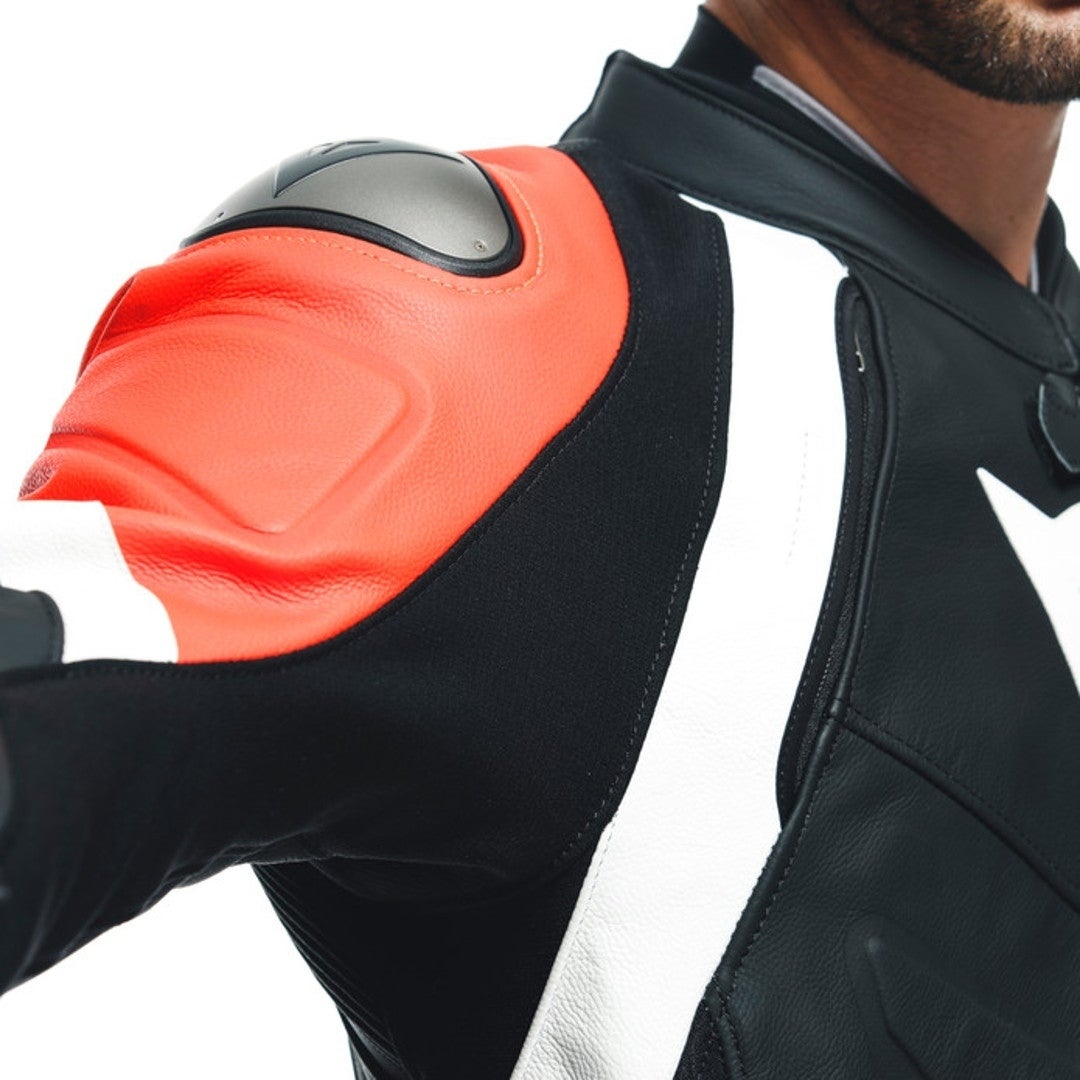 Dainese Avro 4 2-Piece Motorcycle Leather Suit black/red/white 52 Figure 6