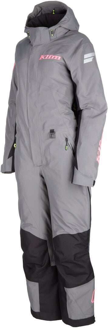 Klim Vailside Mulheres One Piece Snowmobile Terno Cinza/Rosa 2XL Figura 1