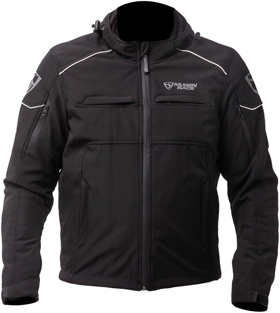 MUGENRACE Srippy wasserdichte Softshell Jacke schwarz/grau 5XL Abbildung 1