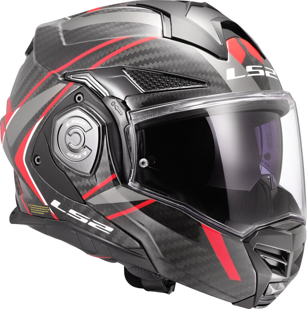 LS2 FF901 Advant X Carbon Future II Helm Rood S (55/56) Figuur 7
