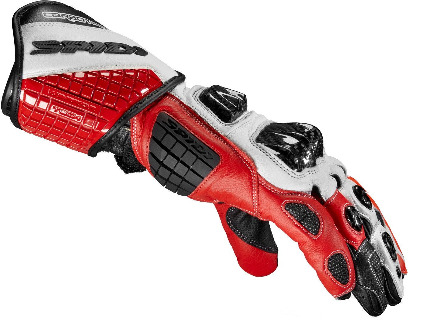 Spidi Carbo Track Evo Motorcykel handsker sort/rød L Figur 2
