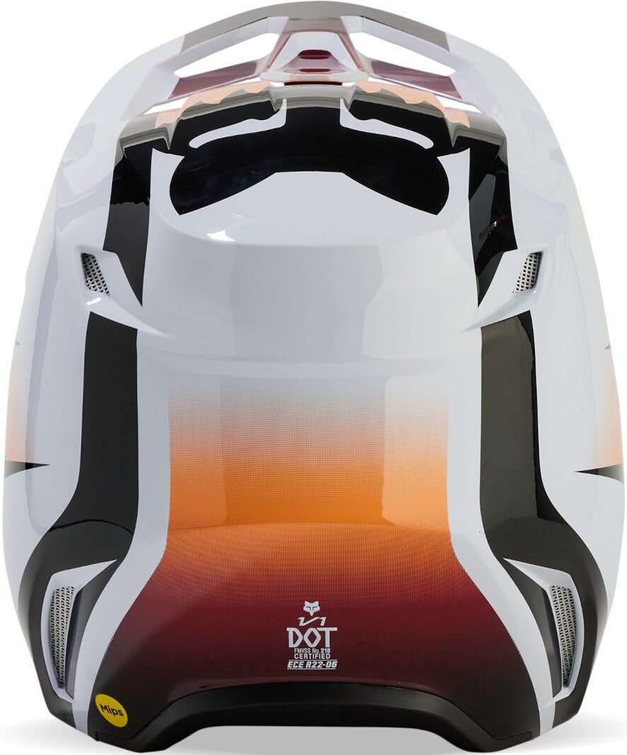 FOX V1 Flora MIPS Motocross Hjelm hvit/svart/oransje XXL (63/64) Figur 6