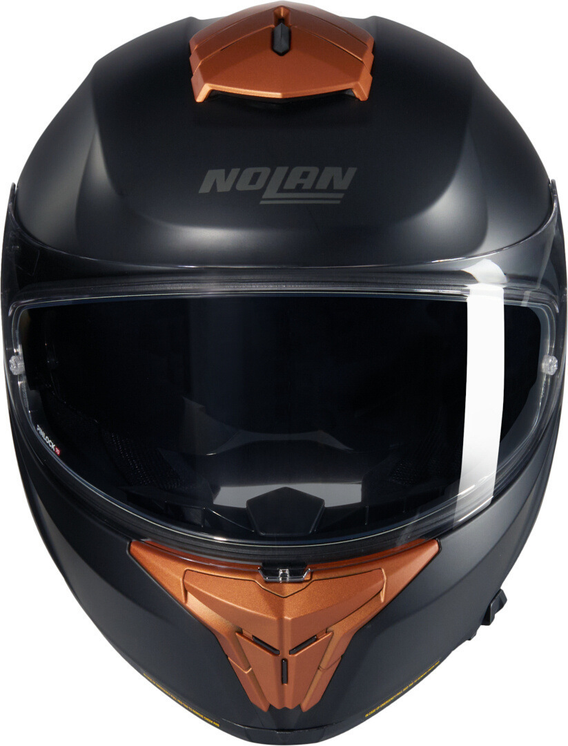 Nolan N80-8 Classico Nobile N-Com Hjälm Svart matt/ockra Förlust (60) Figur 3