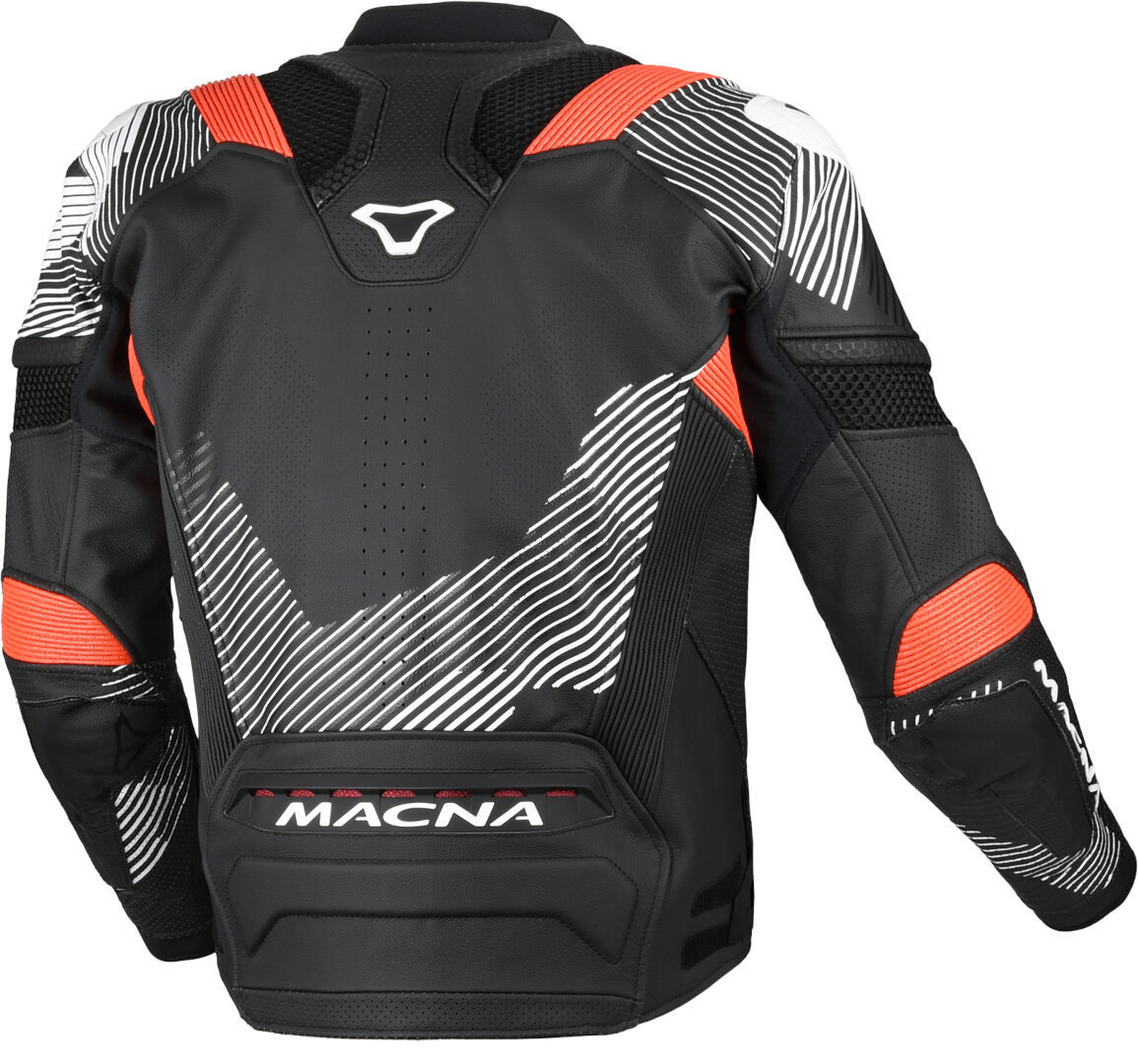 Macna Ignite perforated Motorcycle Leather Jacket black/red/white 58 Figure 2