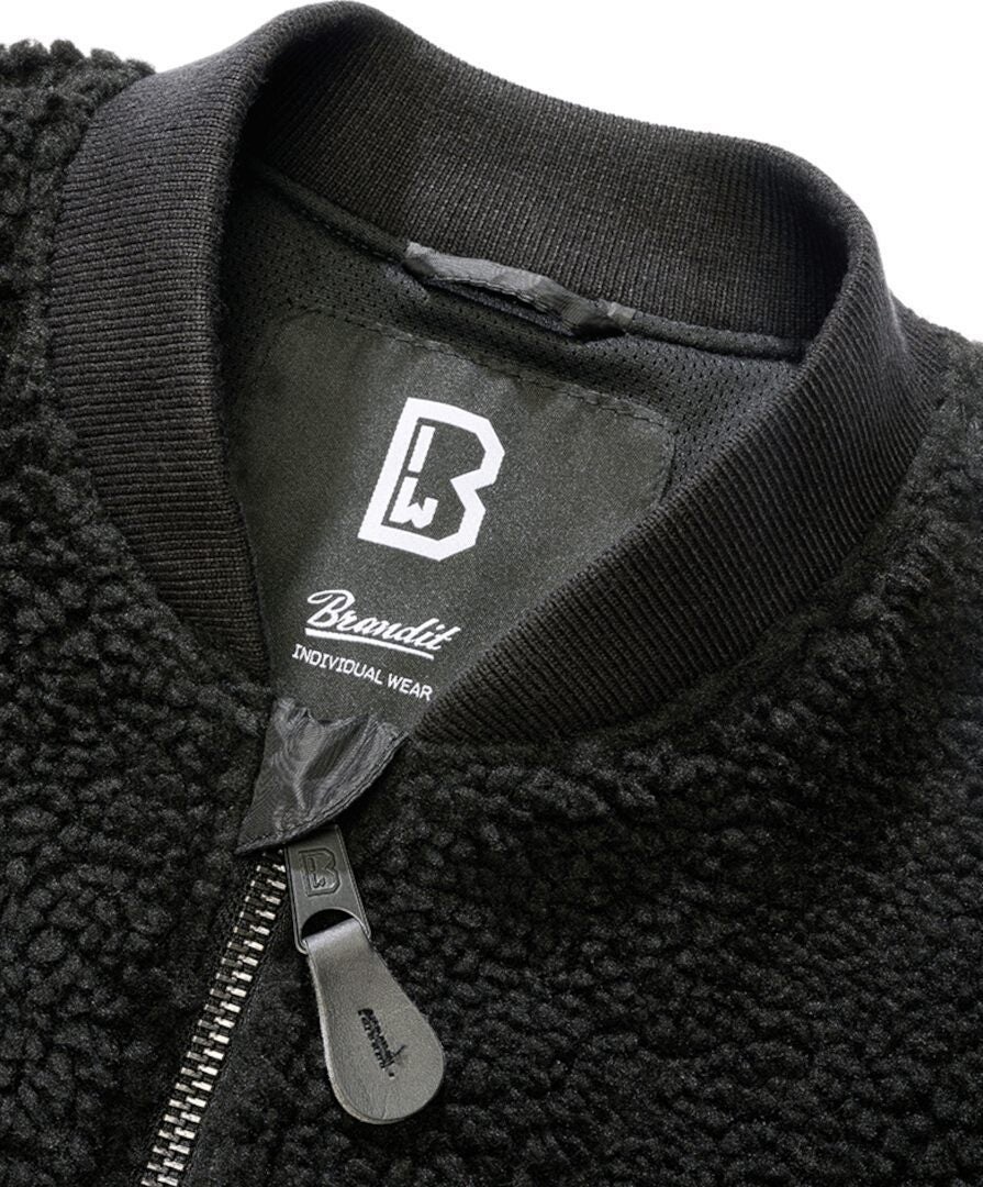 Brandit MA1 Sherpa Teddy Fleecová bunda černá 5XL Obrázek 2