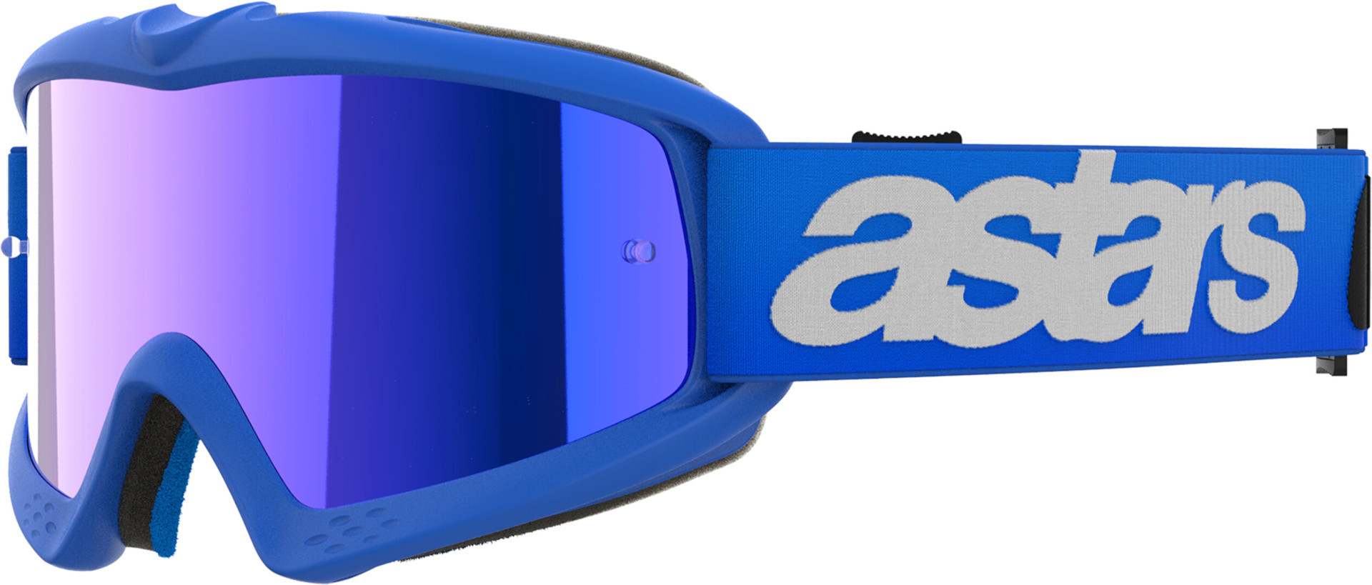 Alpinestars Vision Blaze Mirrored Ochelari de motocross pentru tineret Albastru/Alb Figura 1