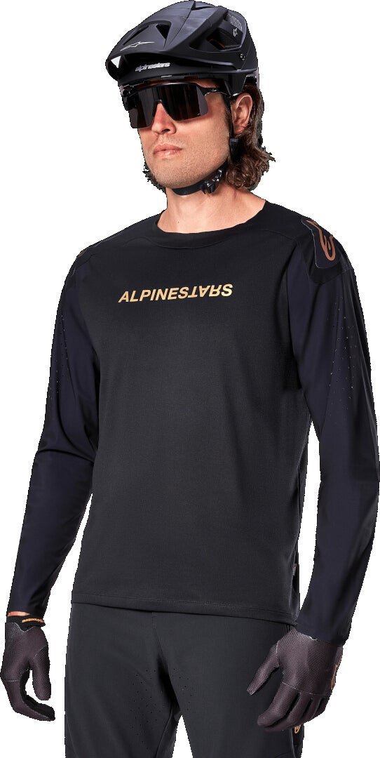 Alpinestars A-Aria Polartec Switch Maglia da bicicletta a maniche lunghe nero/oro XXL Figura 2
