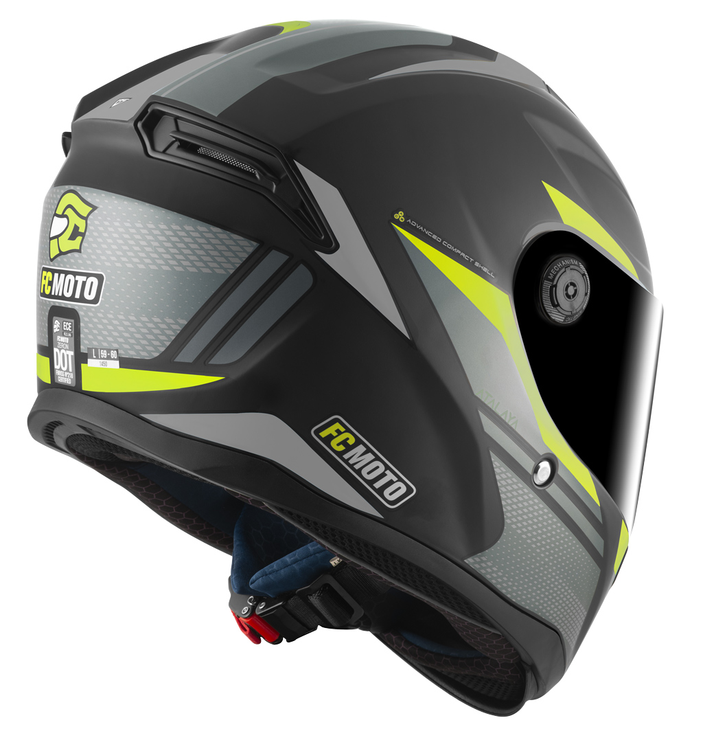 FC-Moto FF114B Zeron Cască Negru mat/galben S Figura 5