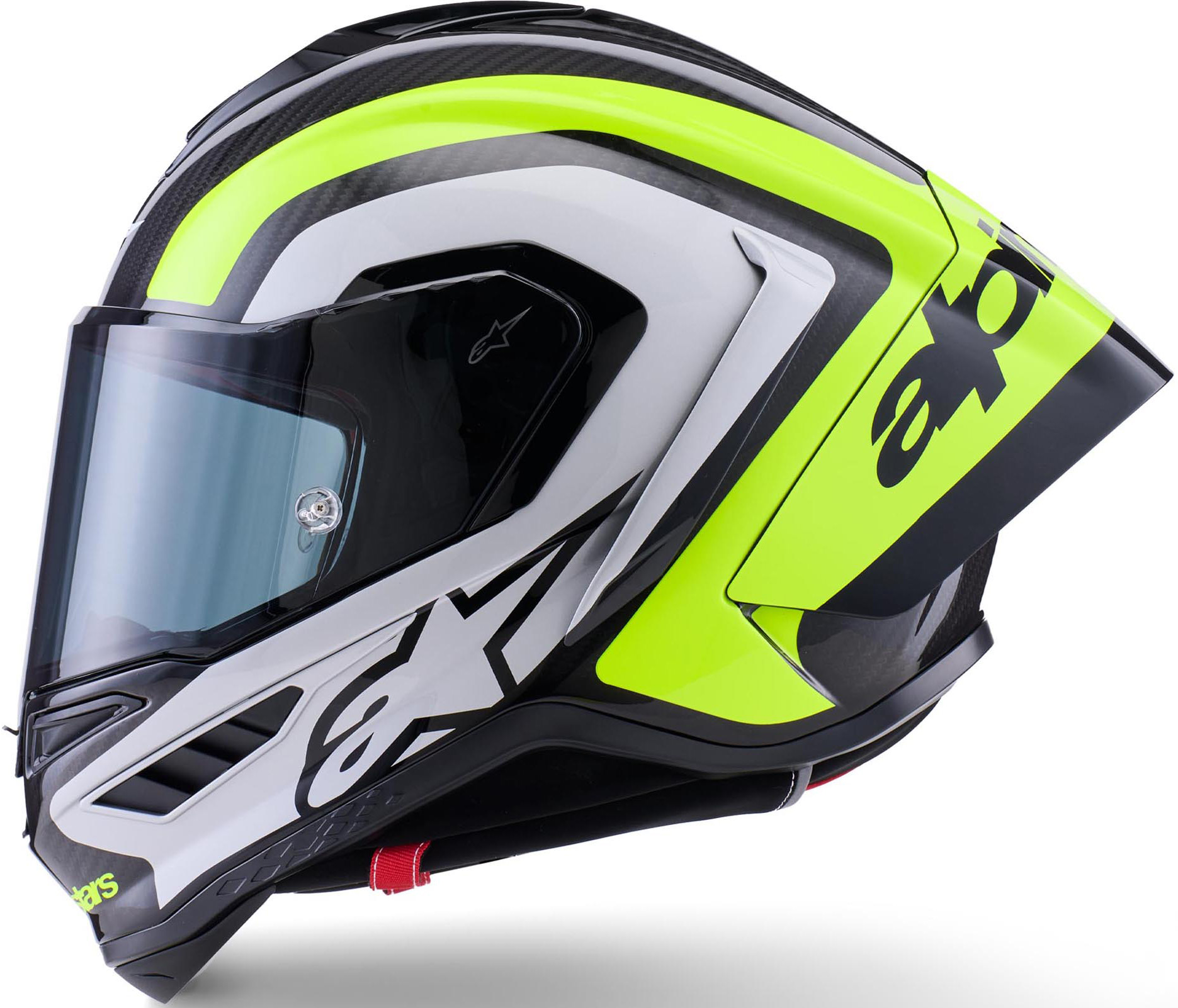 Alpinestars Supertech R10 Arius Casque Noir/Blanc/Néon-jaune S (55/56) Figure 2