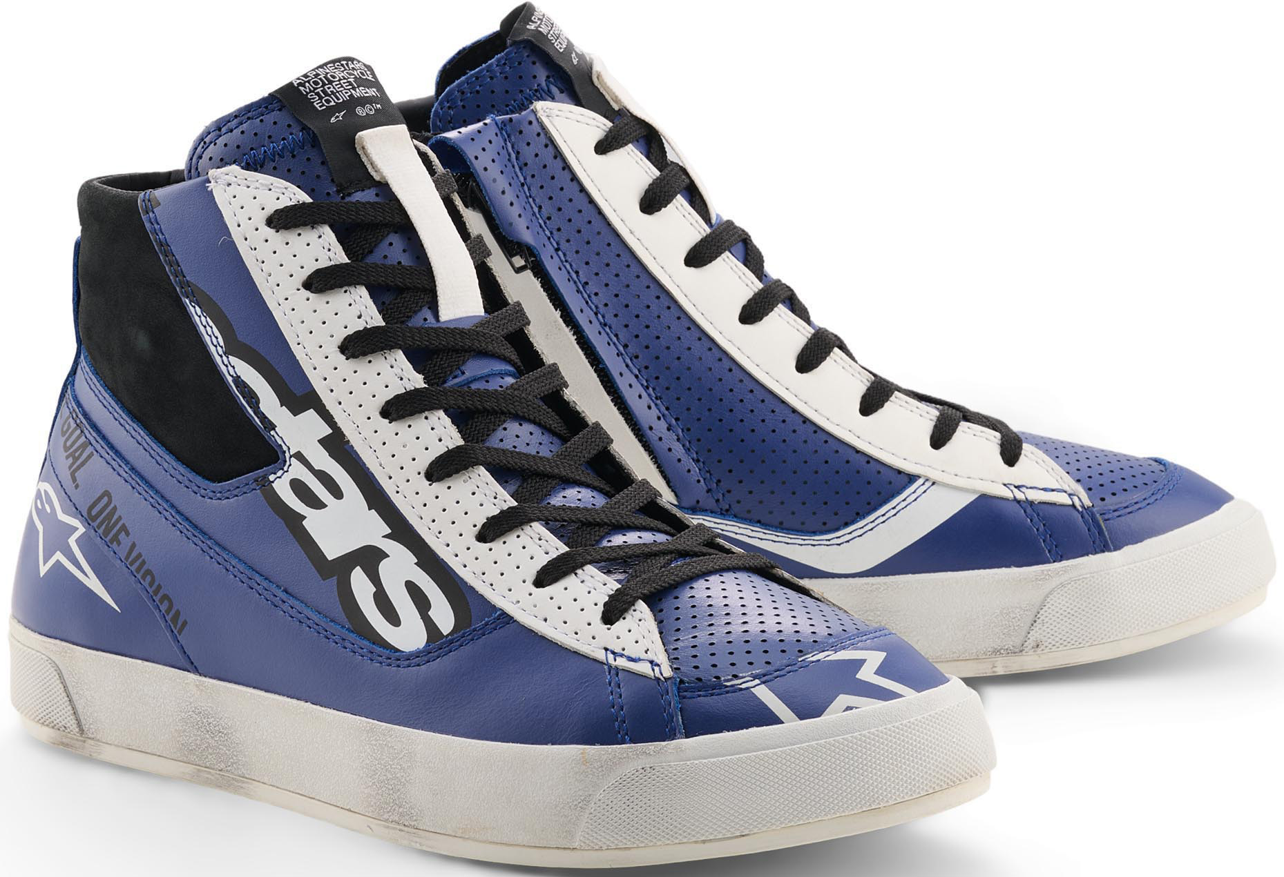 Alpinestars Stated Flair Мотоциклетная обувь синий/белый/чёрный 9,5 Рисунок 1