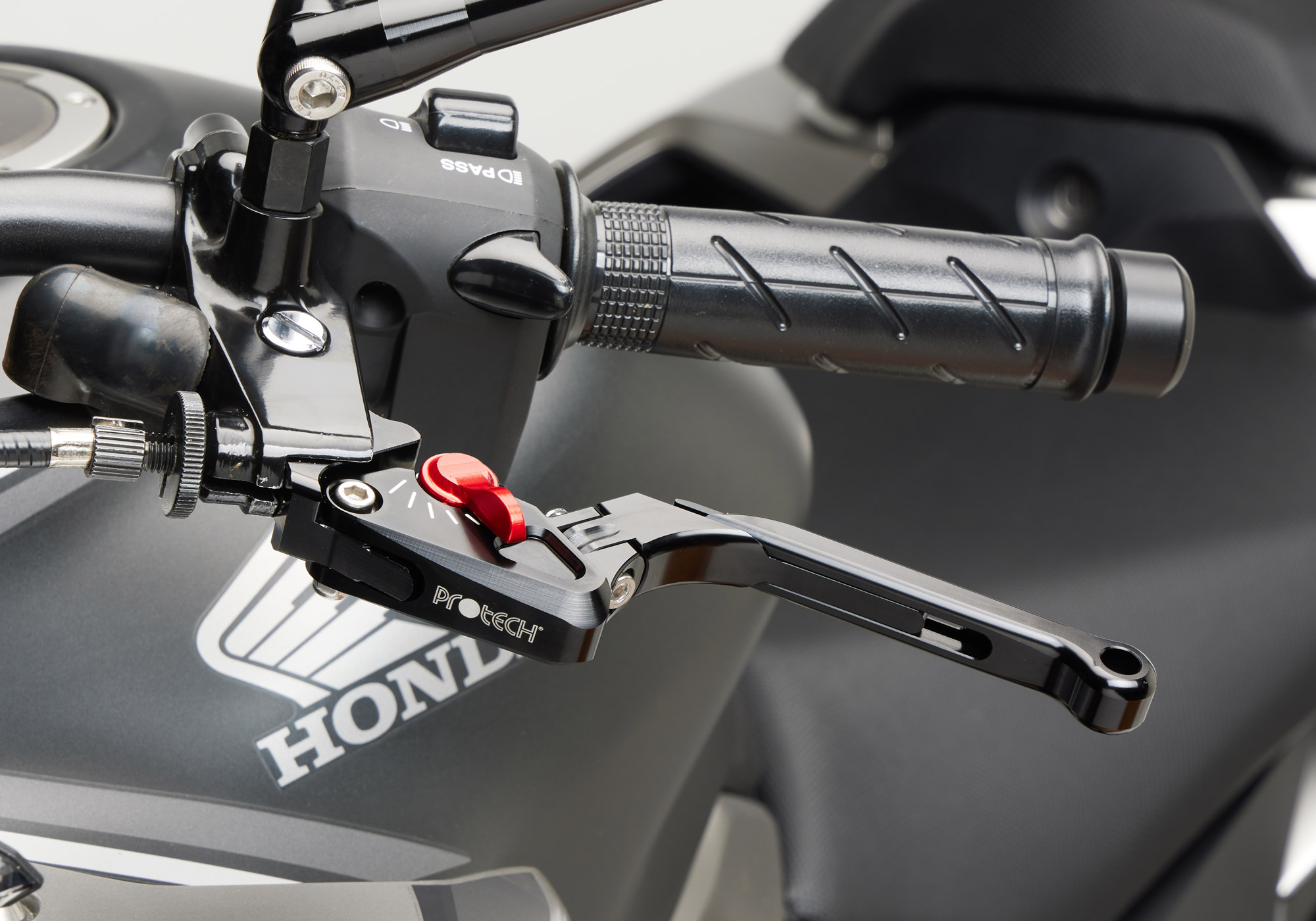 PROTECH brake lever Race 6061-T6-Aluminium black anodized / adjuster red black/red Figure 2