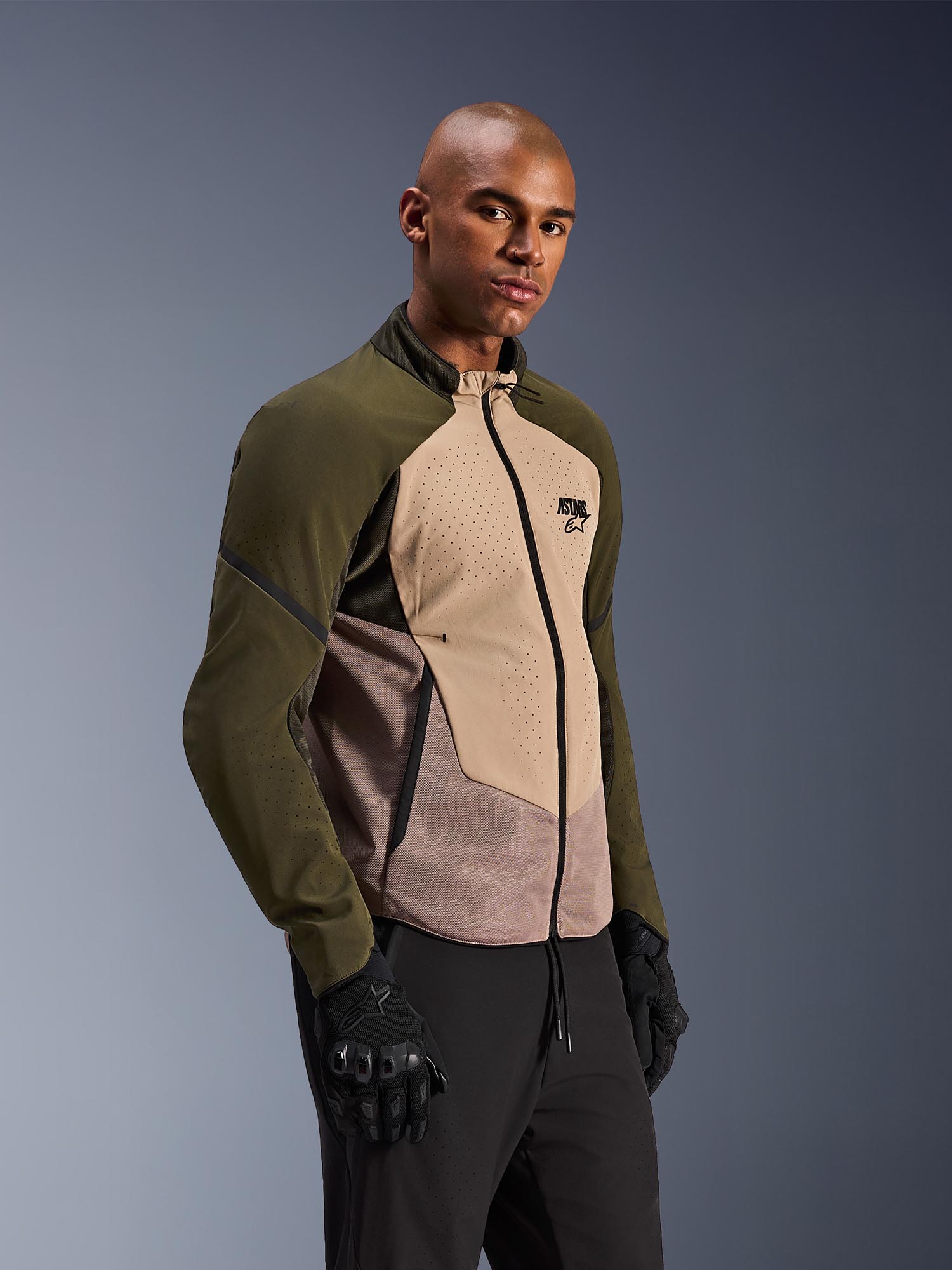 Alpinestars Aeroshell Airflow Motorcycle Textile Jacket brown/green M Figure 5