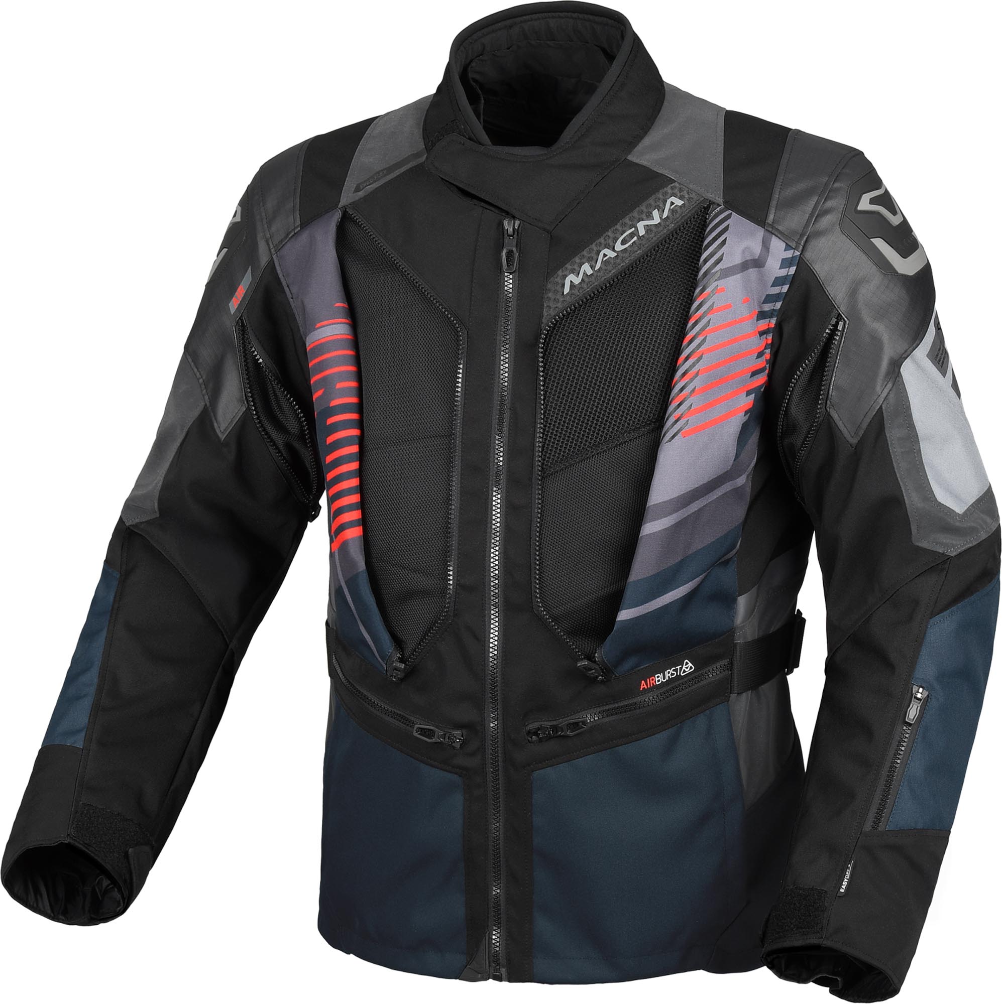 Macna Neoval NightEye vattentät motorcykeltextiljacka 2XL Figur 2