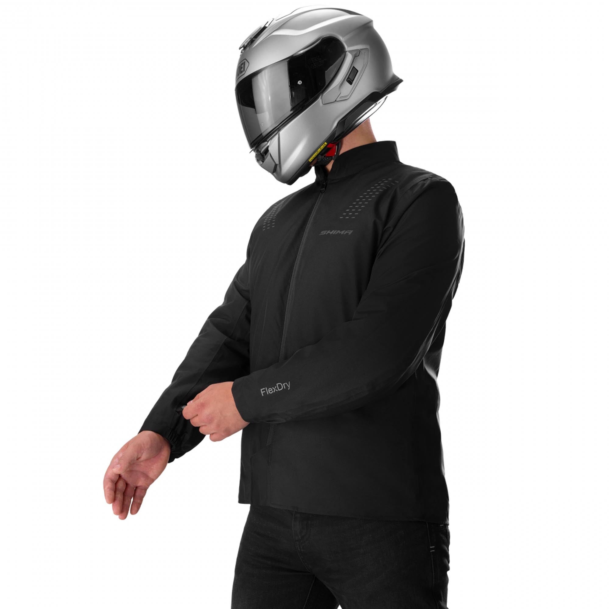 SHIMA Rush 3.0 Motorcykeltextiljacka svart/röd M Figur 10