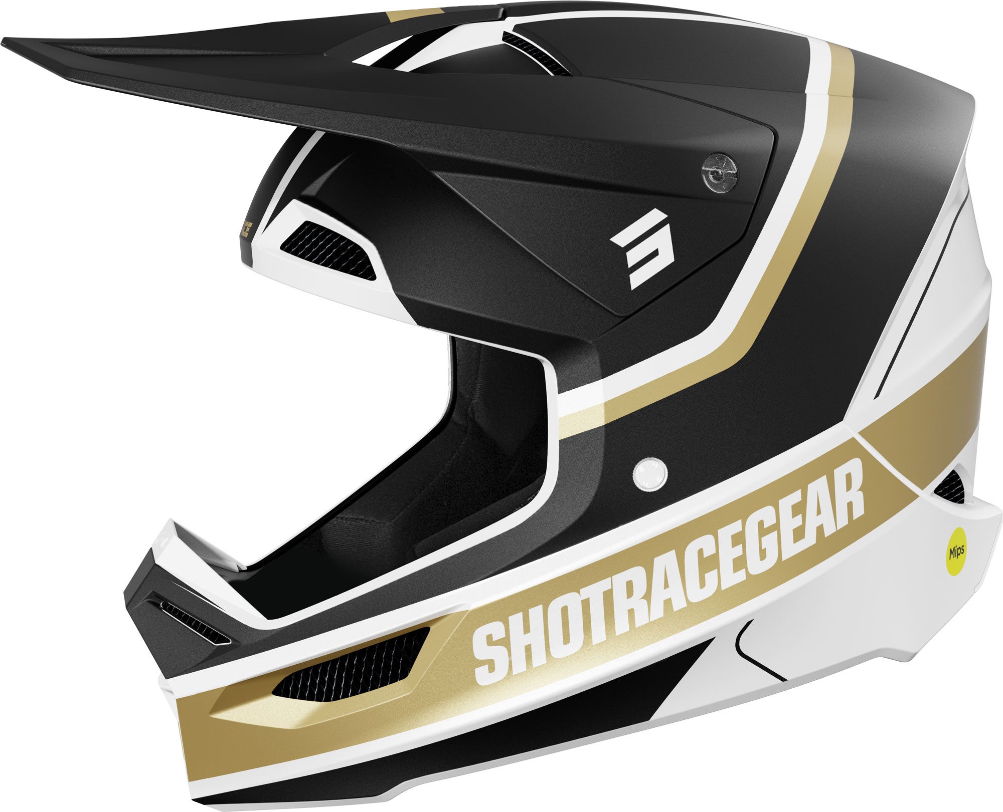 Shot Race Mythic Motocross hjelm Sort/guld L (59/60) Figur 1