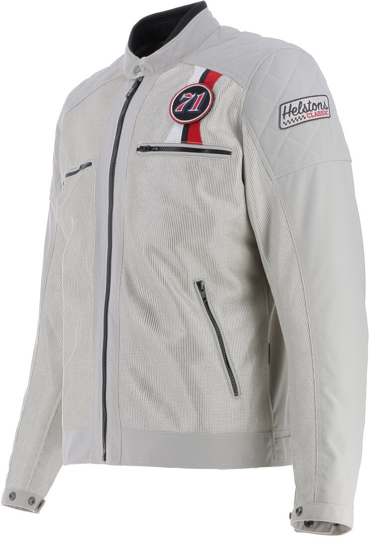Helstons Stinger Air Motorrad Textiljacke silber L Abbildung 3