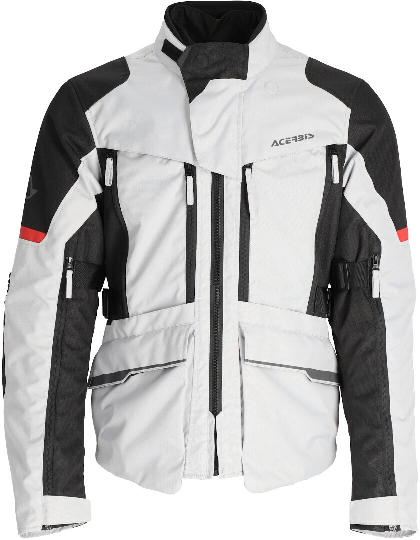 Acerbis X-Rover waterproof Motorcycle Textile Jacket grey/black/red M Figure 4