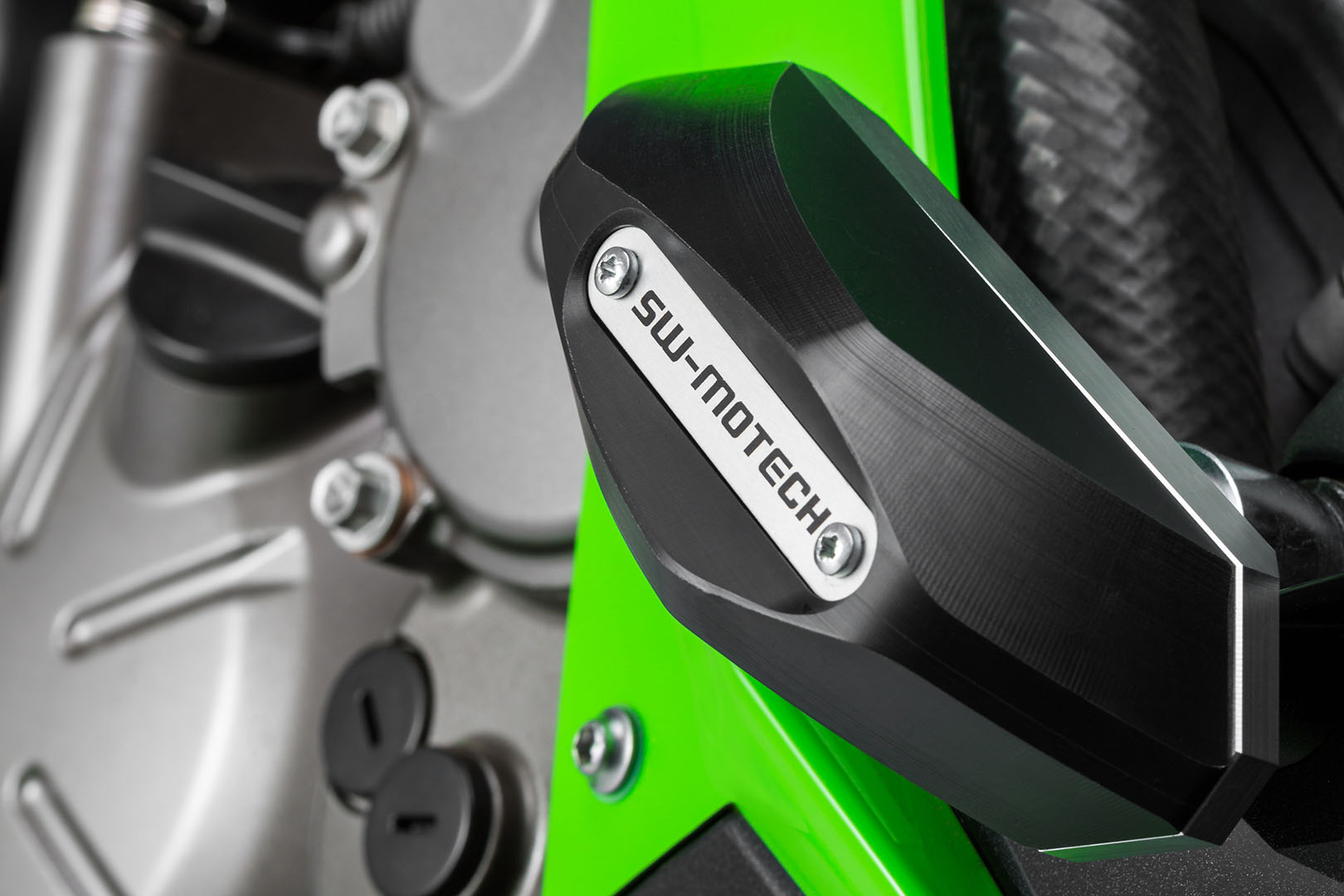 Kit SW-Motech Frame slider - Negru. Kawasaki Ninja ZX-6R 636 (13-23). Figura 1