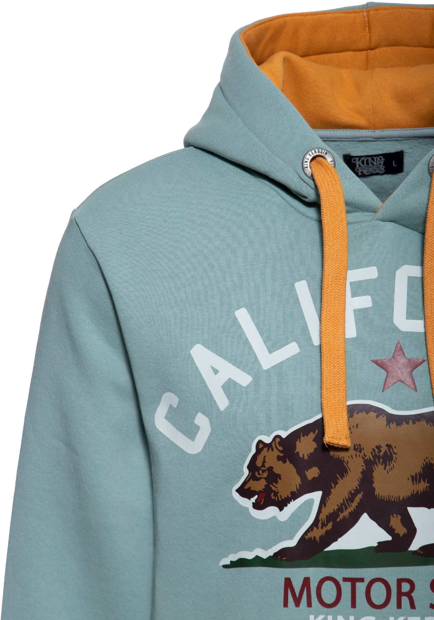 King Kerosin California Motor State Hettegenser grå/blå 4XL Figur 3