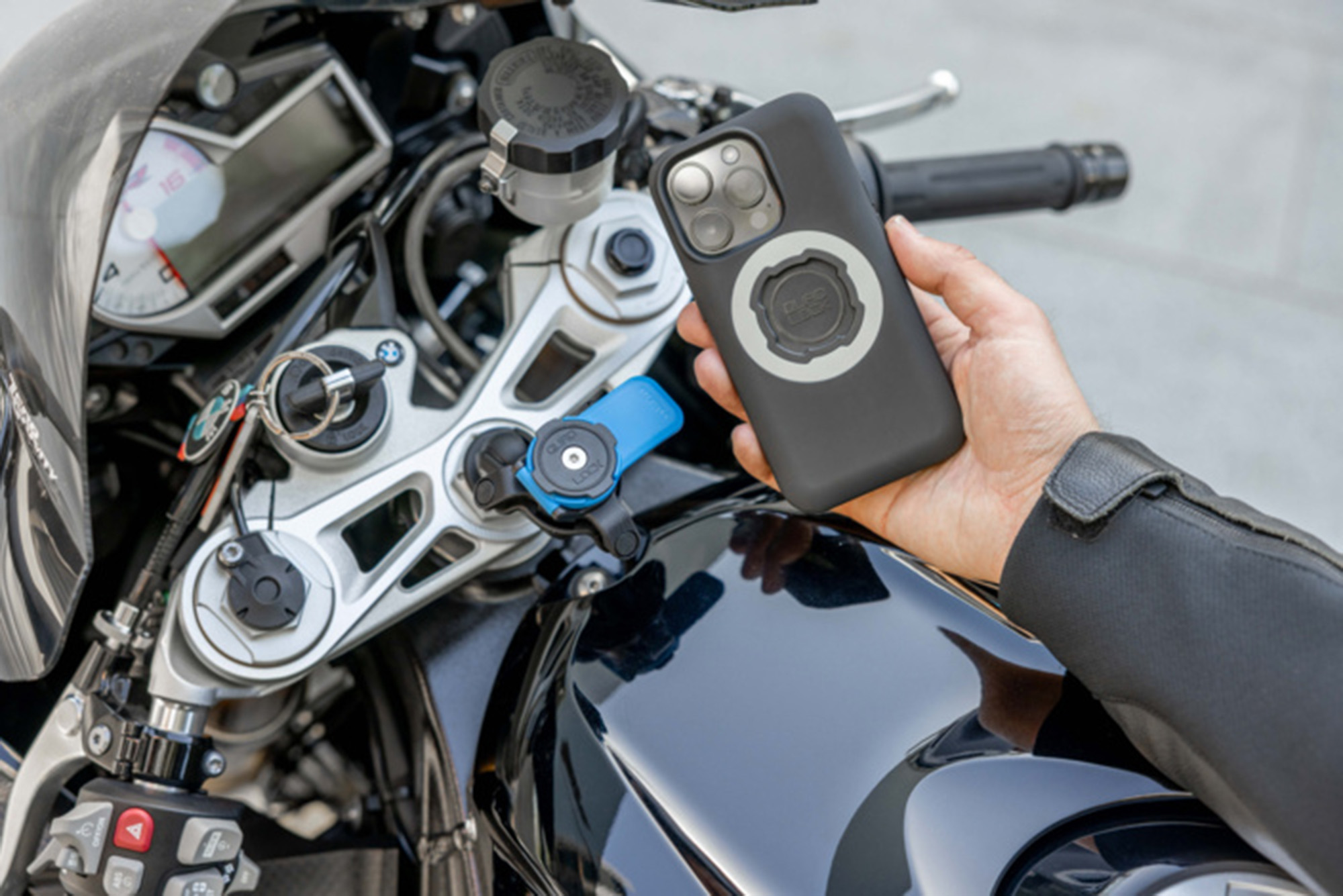 Quad Lock Fork Stem Mount V2 Motorcykeltelefonfäste Figur 3