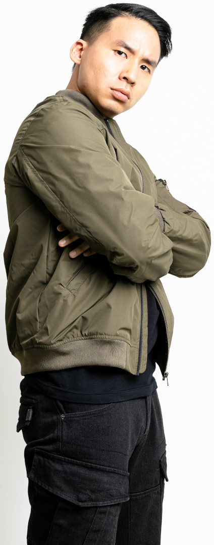 John Doe Flight Motorfiets textiel jas Olive M Figuur 7