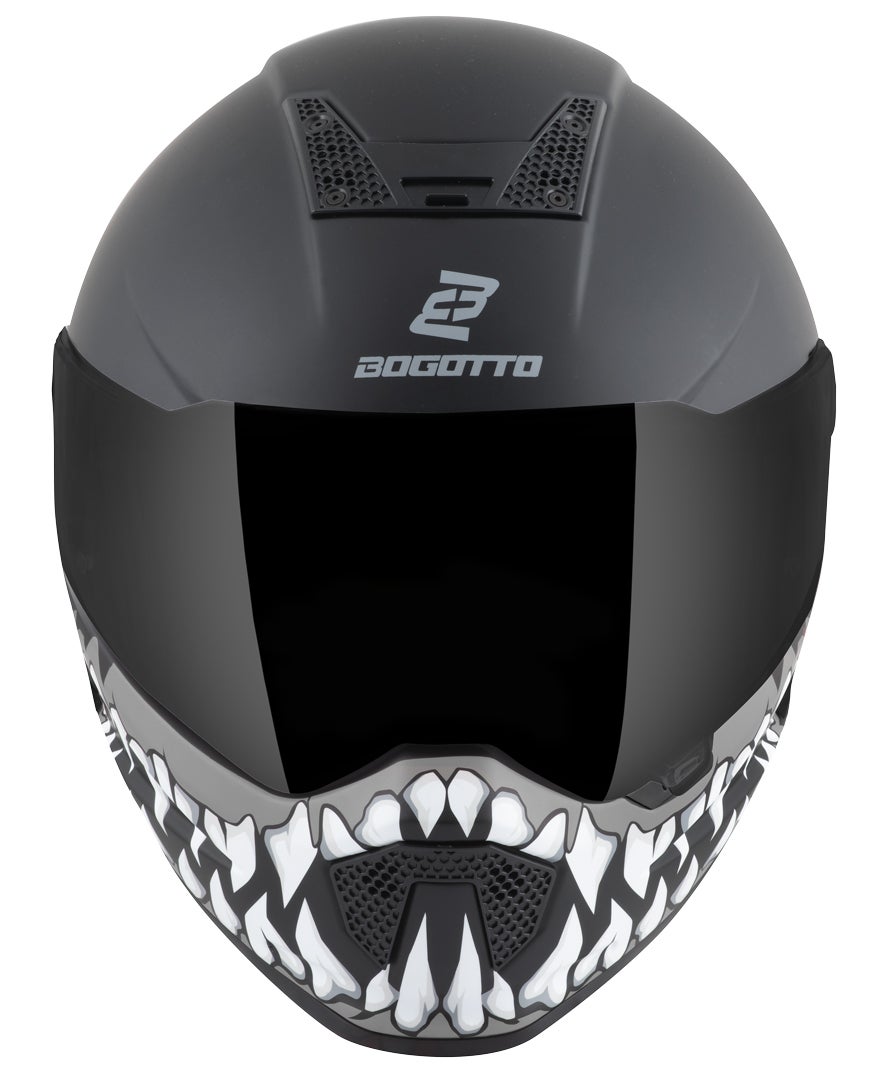 Bogotto Rapto Jaws Helm schwarz/grau matt 2XL Abbildung 3
