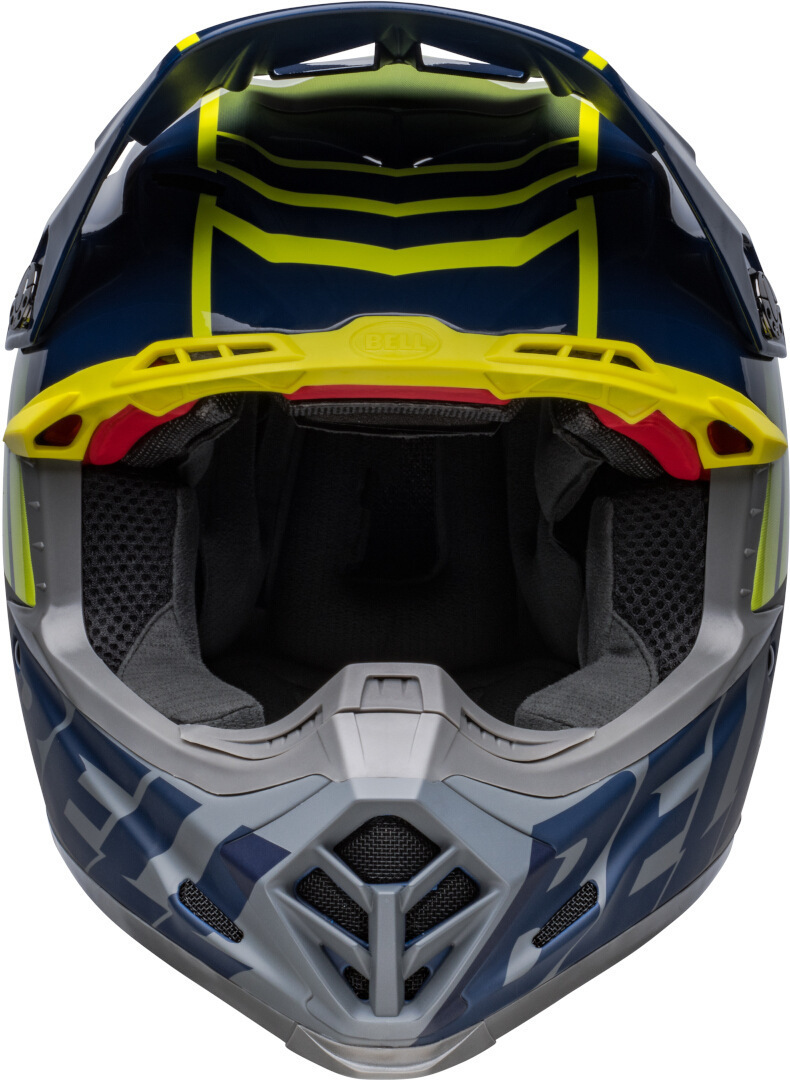Bell Moto-9S Flex Sprint Casco Motocross blu/neon-giallo L Figura 2