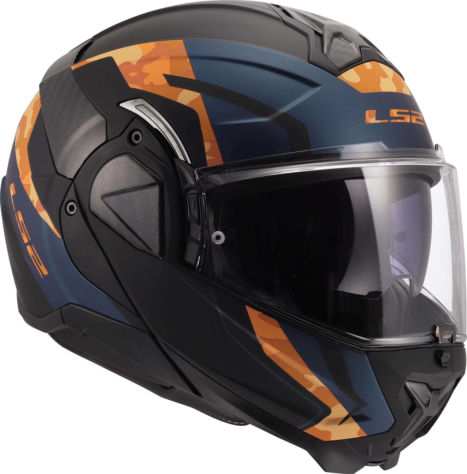 LS2 FF910 Advant II Glide Klapphelm schwarz/orange S (55/56) Abbildung 9