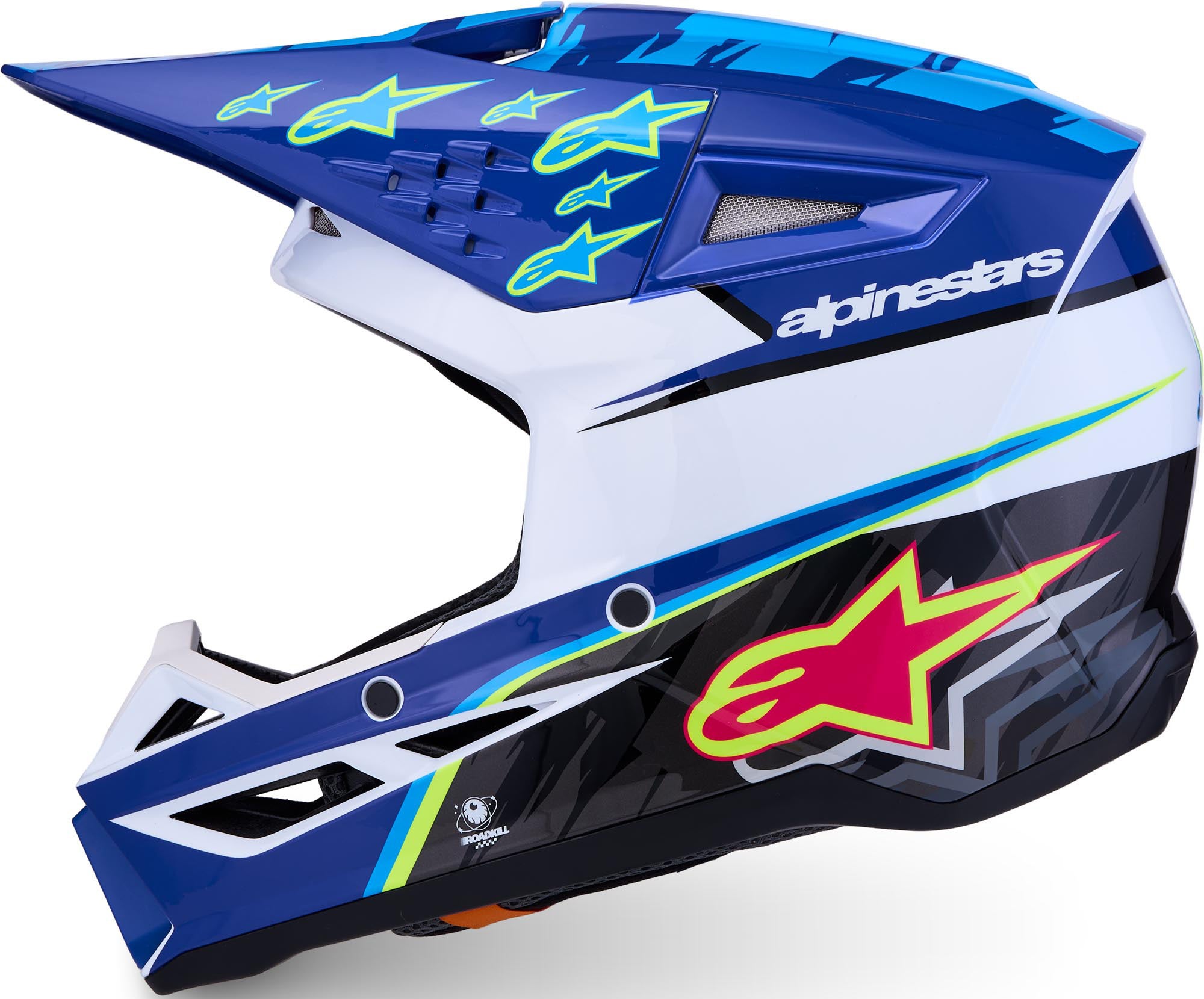 Alpinestars S-M3 Falcon Casco da motocross giovanile blu/bianco/nero Y/L (52/53) Figura 2
