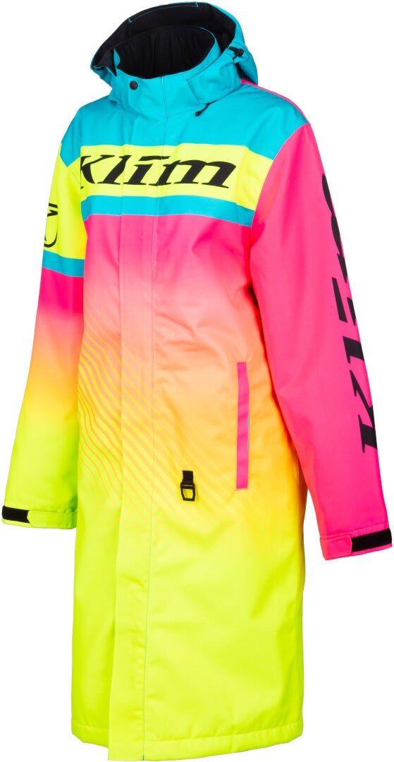 Klim Revolt waterproof Snowmobile Coat yellow/turquoise/magenta L Figure 1