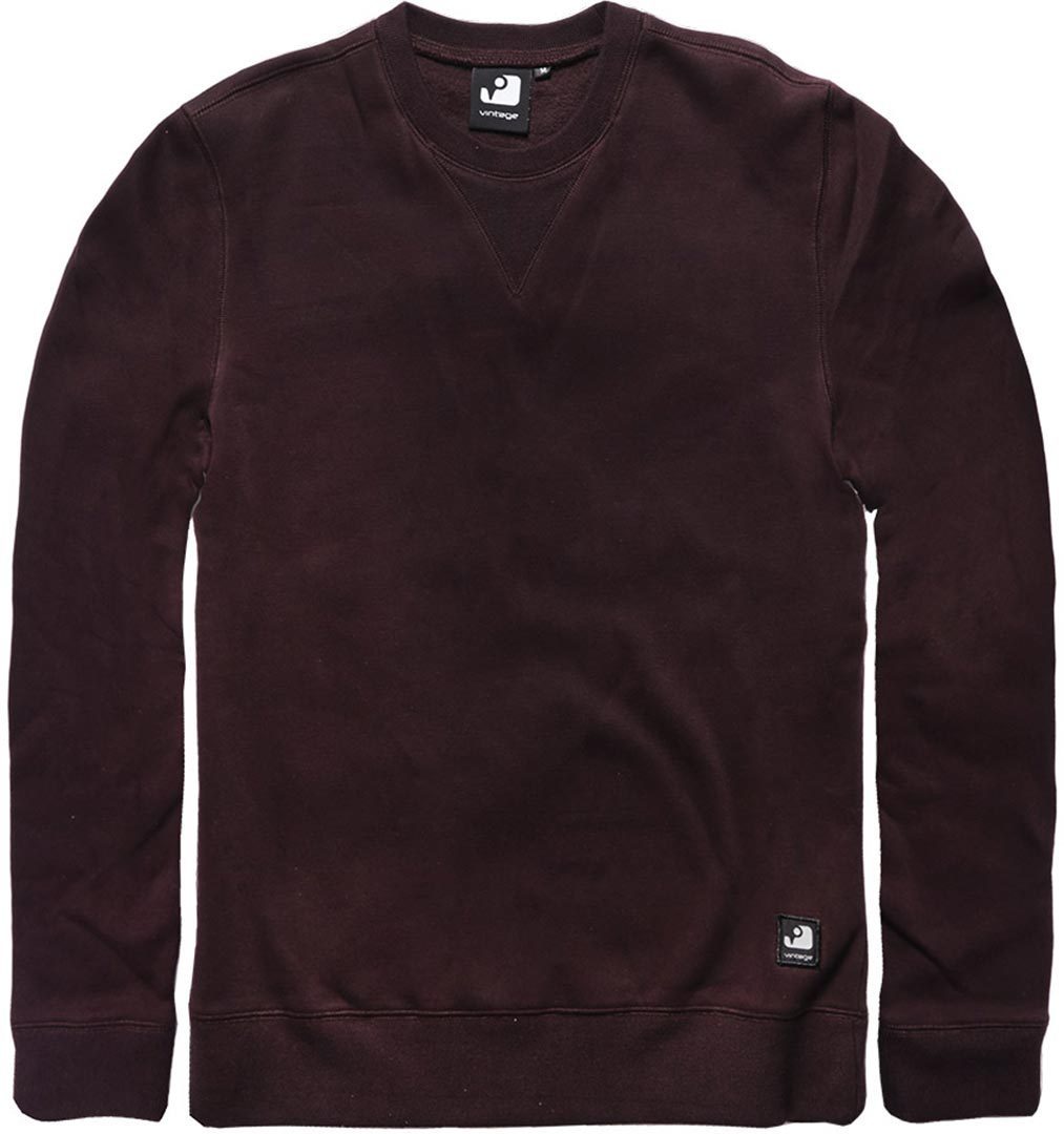 Vintage Industries Greeley Crewneck Felpa Rosso Borgogna M Figura 1
