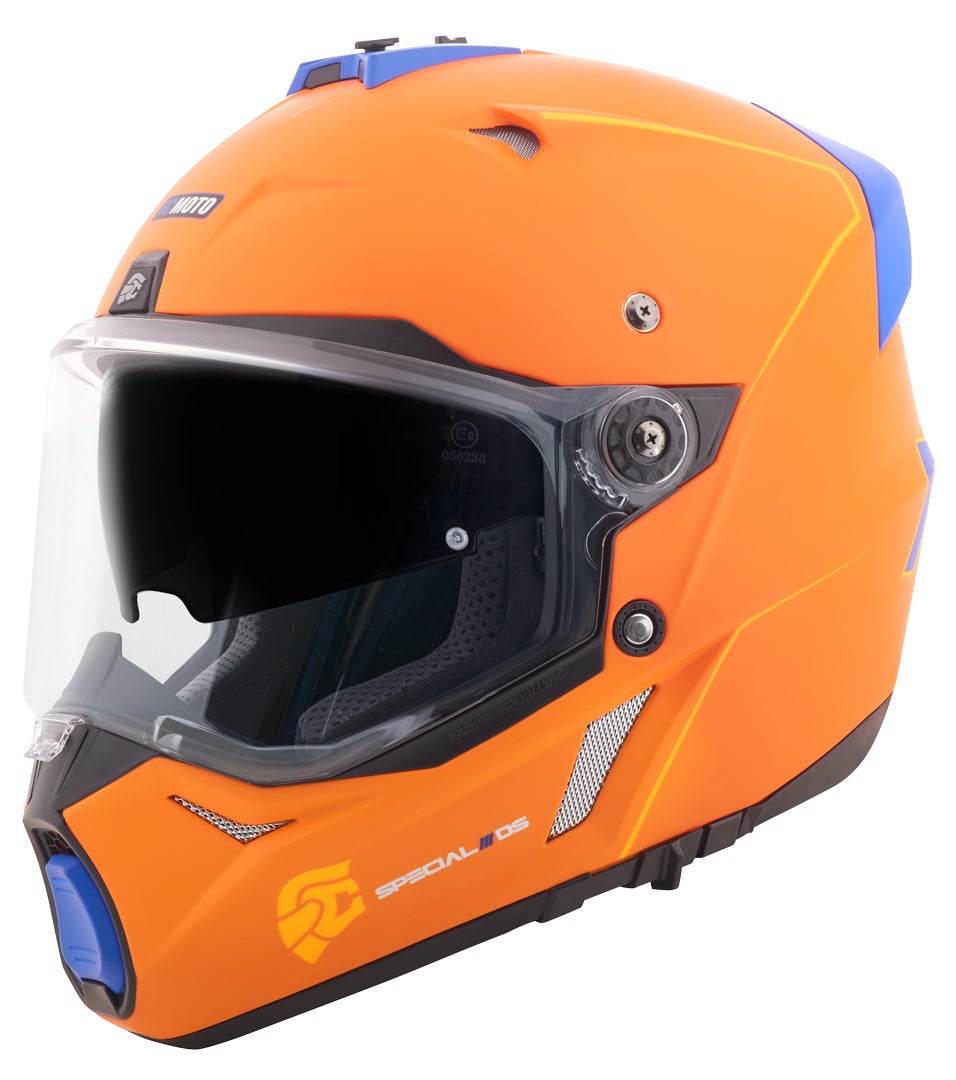 FC-Moto Merkur Pro Straight Enduro Helmet orange matt L Figure 4