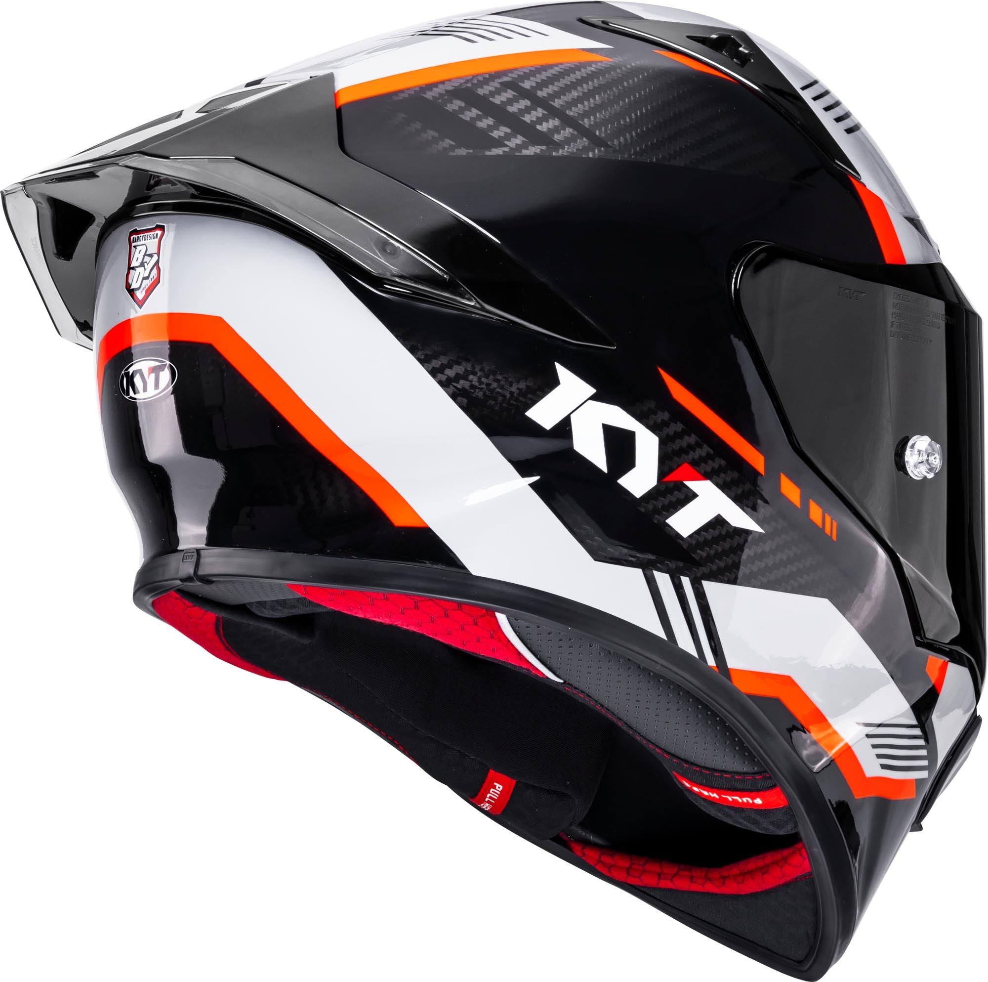 KYT R1R Carbon Zone Hełm Carbon/Orange M (57/58) Rysunek 5