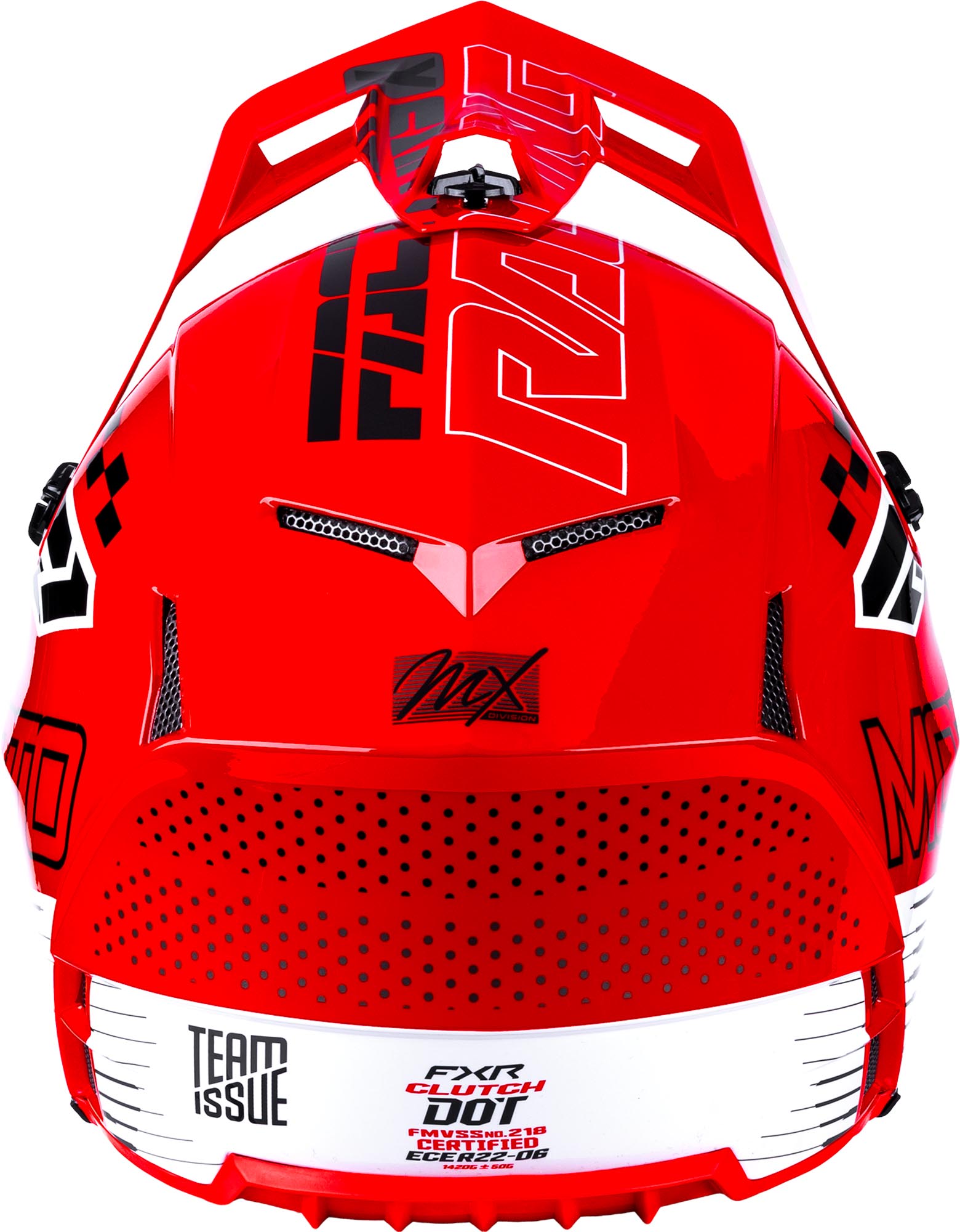FXR Clutch Race Div Motocross Helmet red/black/white 2XL Figure 5