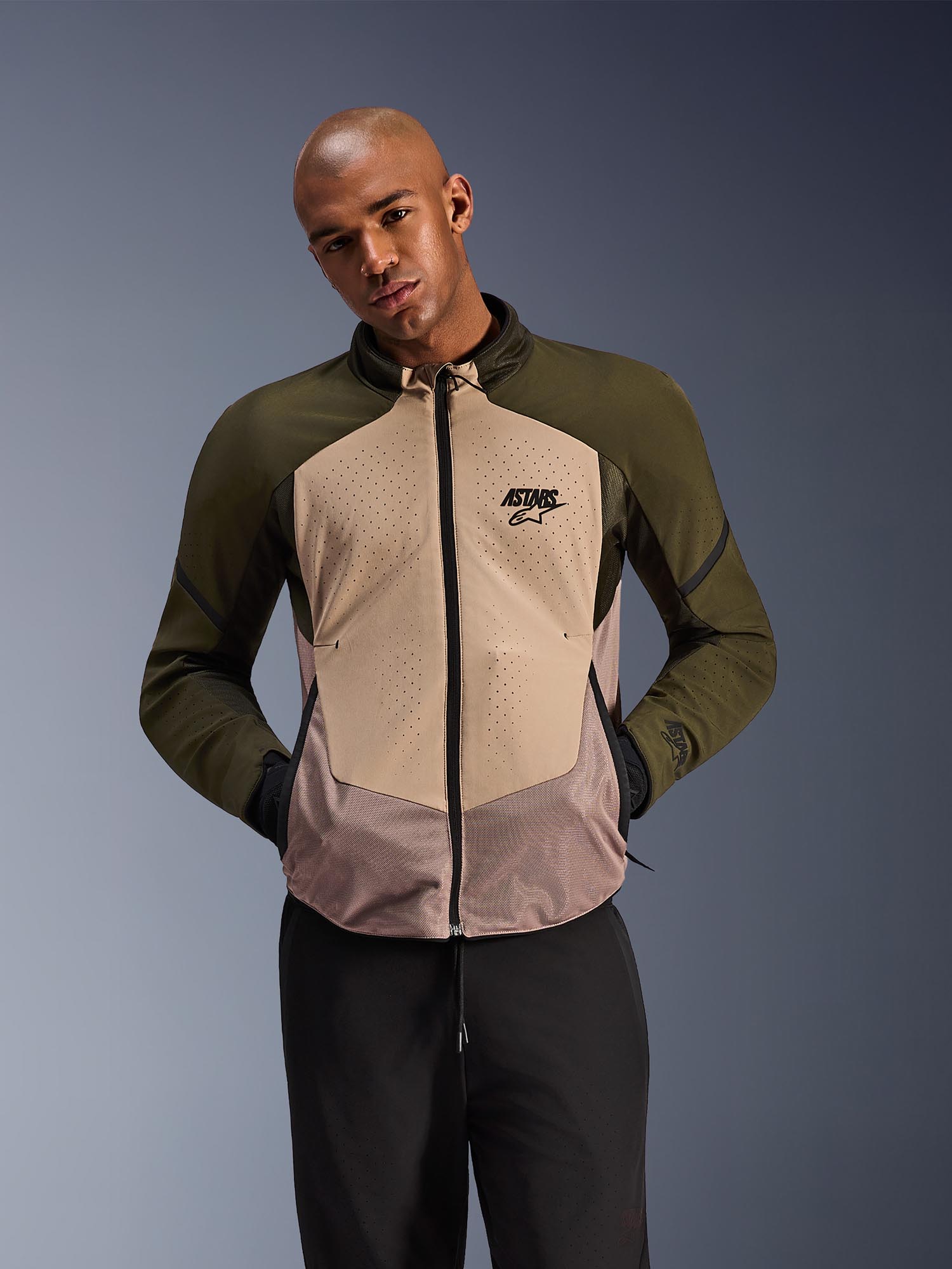 Alpinestars Aeroshell Airflow Motorrad Textiljacke braun/grün S Abbildung 3